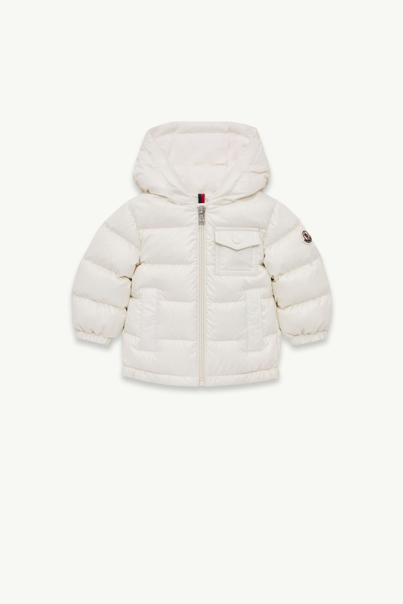 Mesles Daunenjacke mit Kapuze Genderneutral Weiß Moncler 0