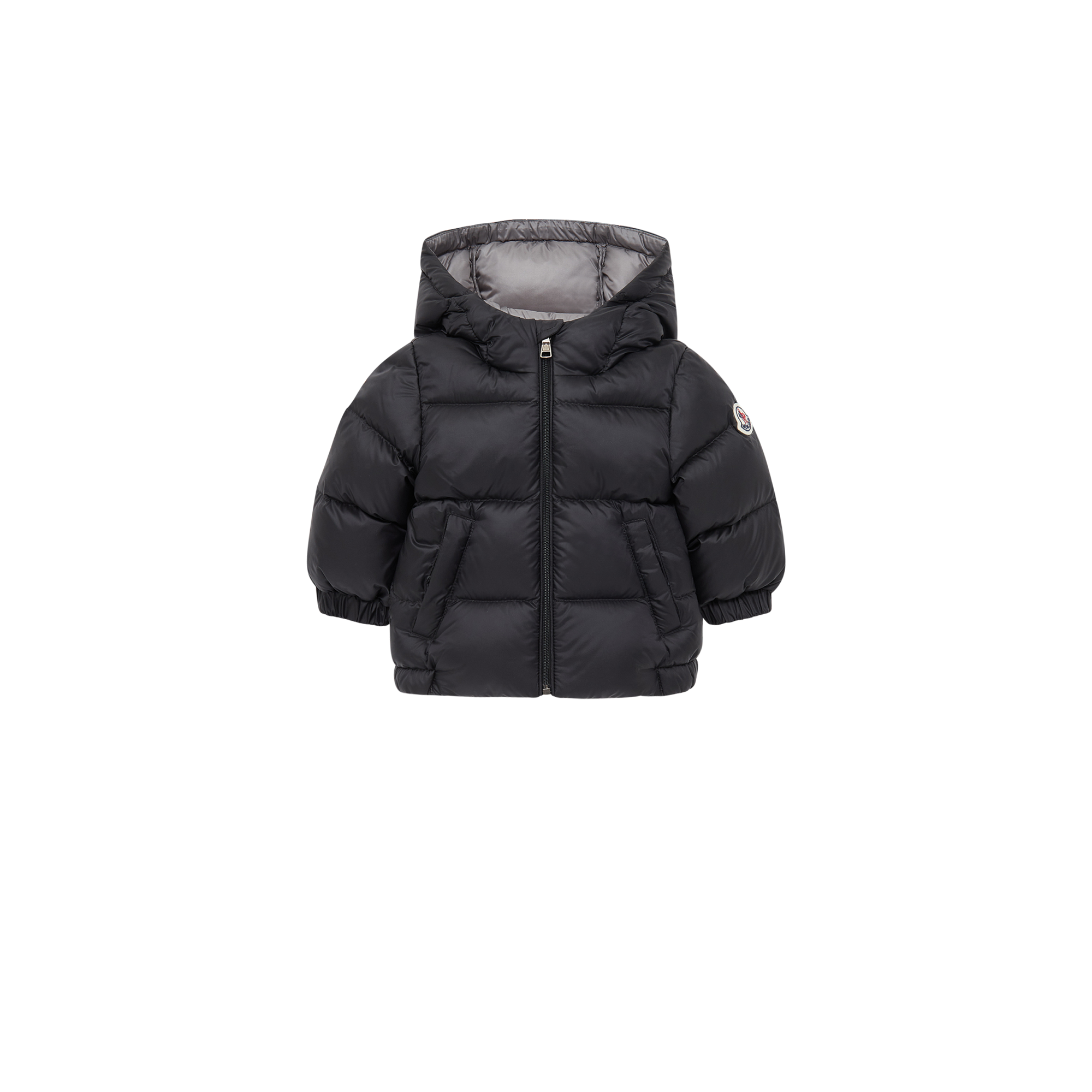 Moncler  New Macaire Hooded Down Jacket for Children in Black, Size: 6/9M