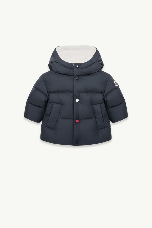 Romain連帽羽絨外套 男童 海軍藍色 Moncler 0