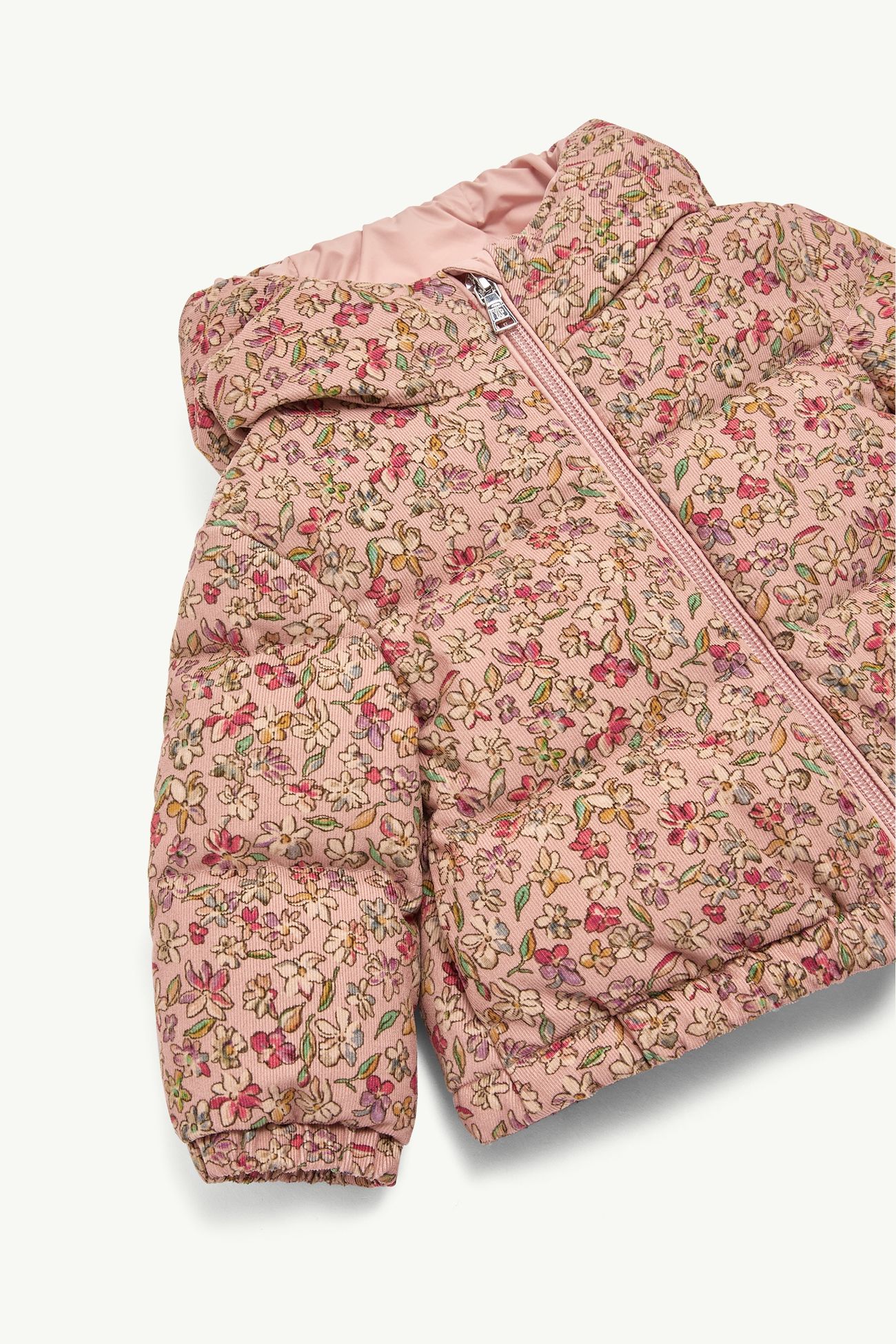 Francesca Daunenjacke aus Cord mit Kapuze Mädchen Pink Moncler 3
