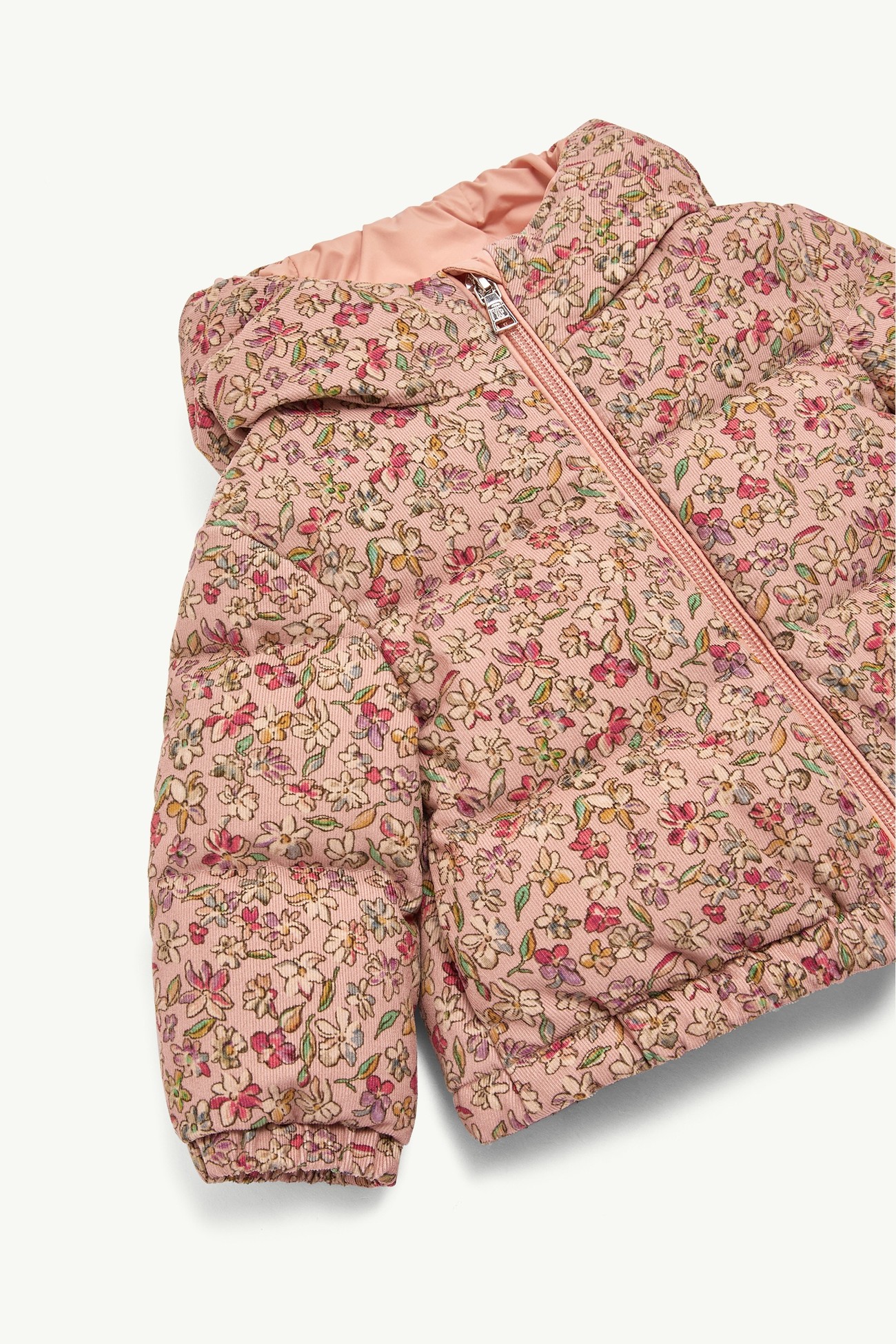 Francesca連帽燈芯絨羽絨外套 女童 粉紅色 Moncler 3