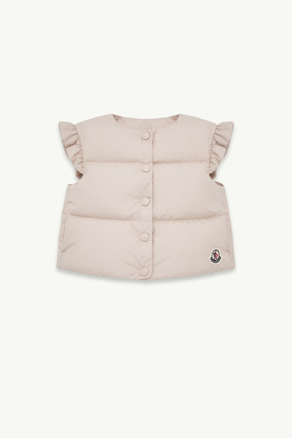 Olivia 다운 베스트 키즈 여아 라이트 베이지 Moncler 0