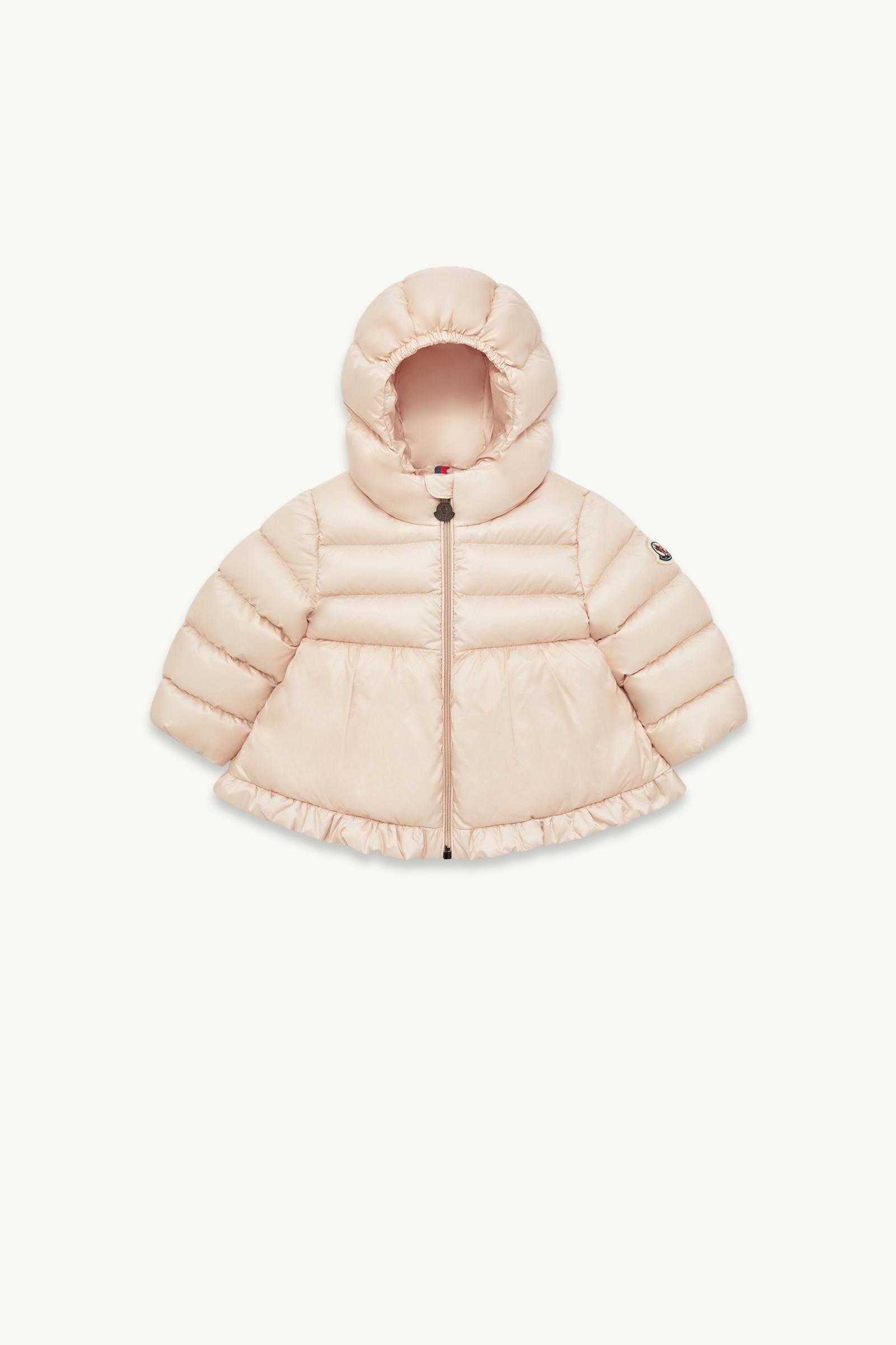 浅粉色Odile女童连帽羽绒夹克外套- 夹克for 男童服装| Moncler SG
