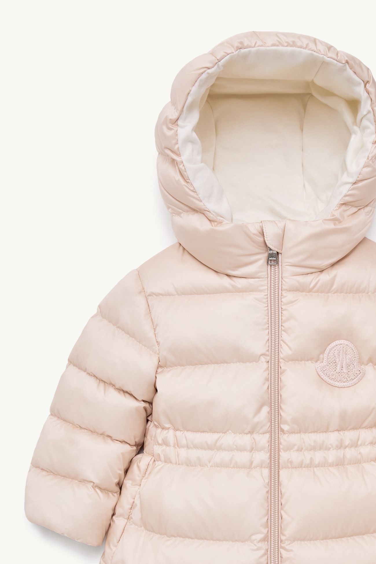 Parka longue Ylenia Fille Rose Clair Moncler 1