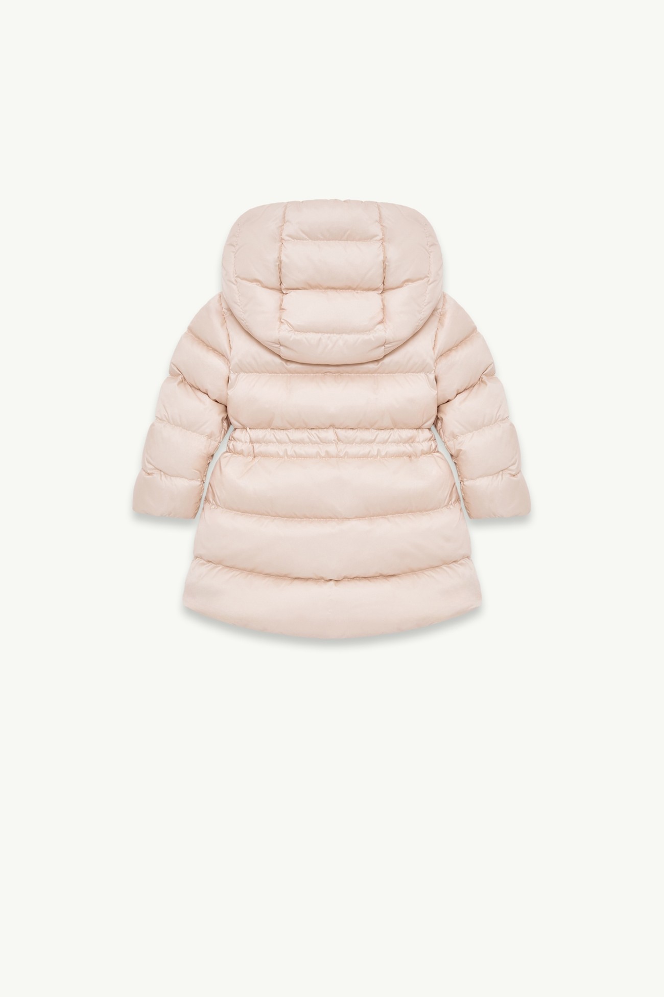 Parka lungo imbottito Ylenia Bambina Rosa Chiaro Moncler 2