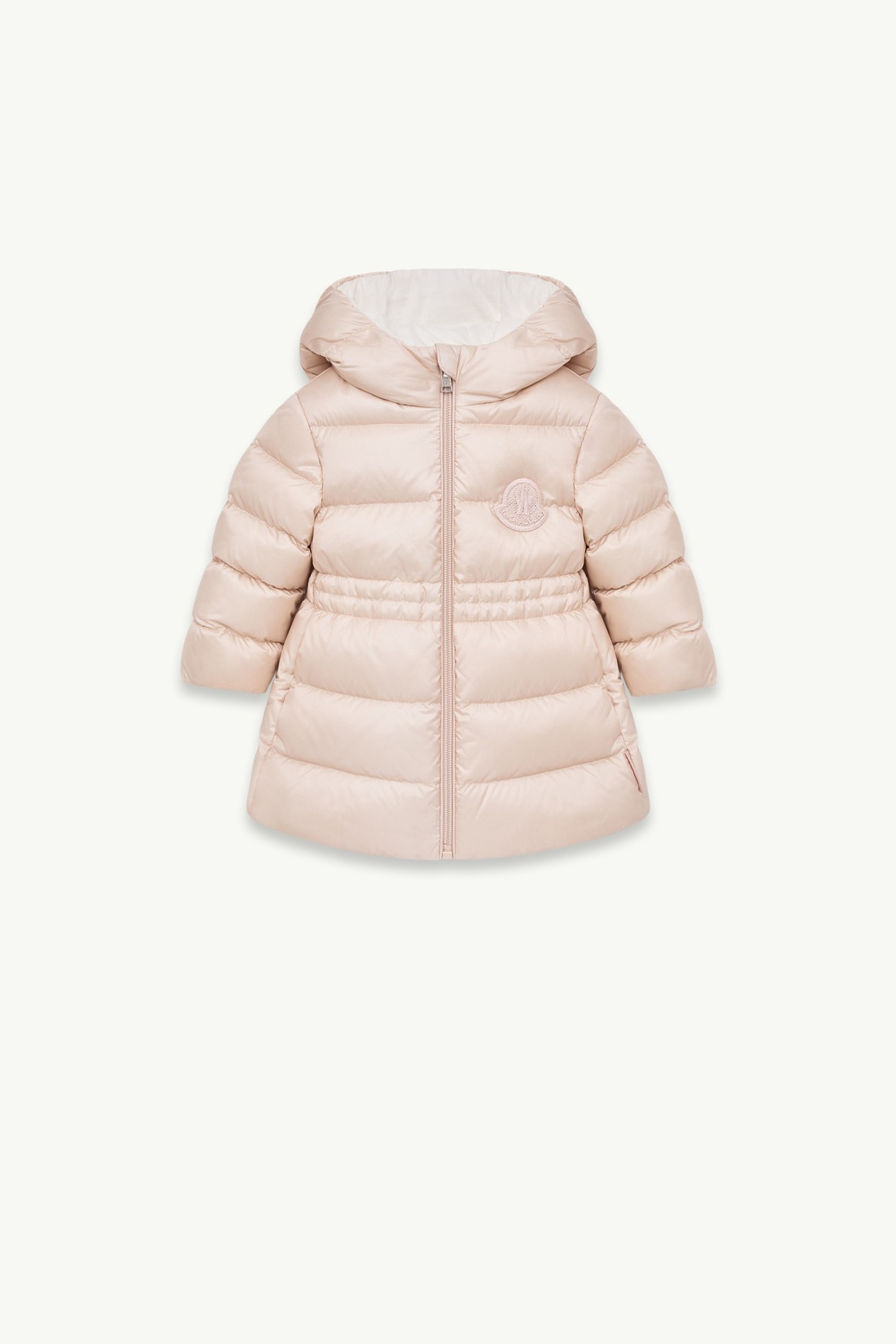 Parka plumífero larga Ylenia Niña Rosado claro Moncler 0