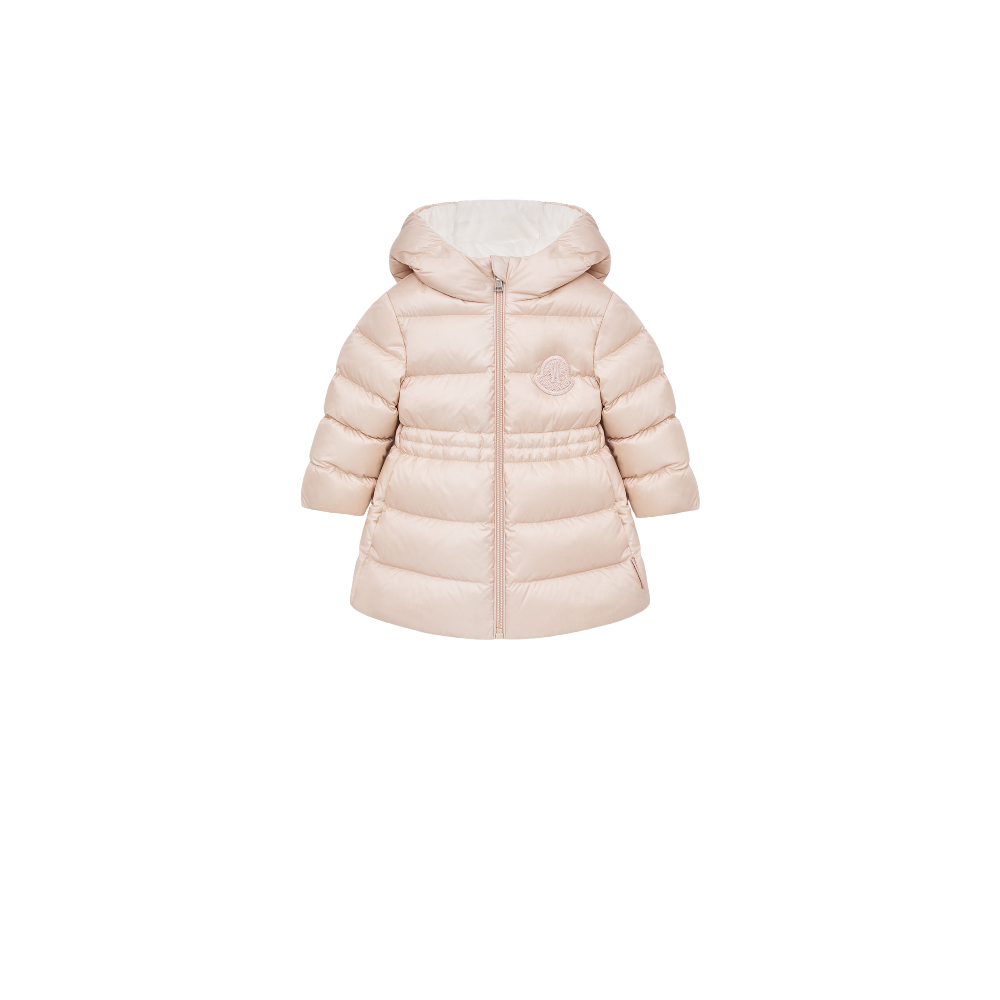 Moncler  Ylenia Long Down Parka Jacket for Girls in Pink, Size: 2Y