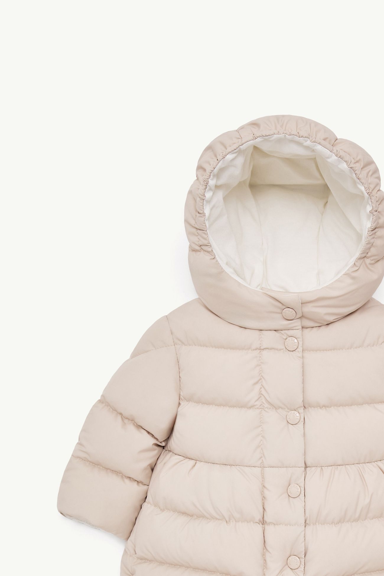Charlotte ロングダウンジャケット ガールズ ライトベージュ Moncler 1