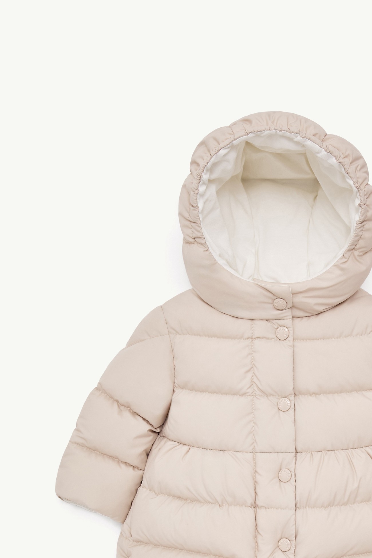 Charlotte ロングダウンジャケット ガールズ ライトベージュ Moncler 1