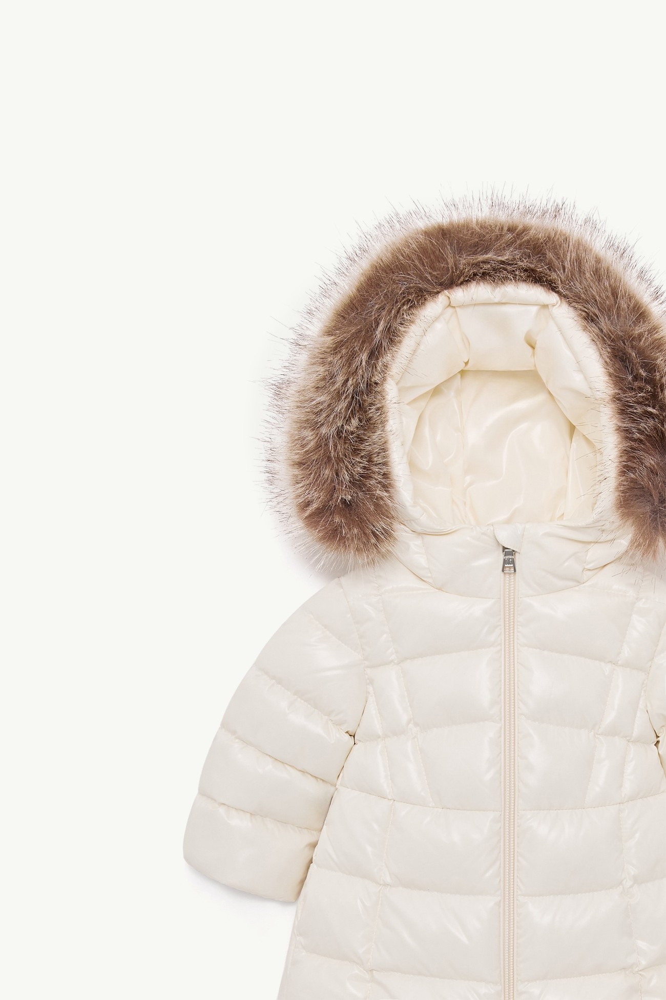 Emma連帽羽絨外套 女童 白色 Moncler 1
