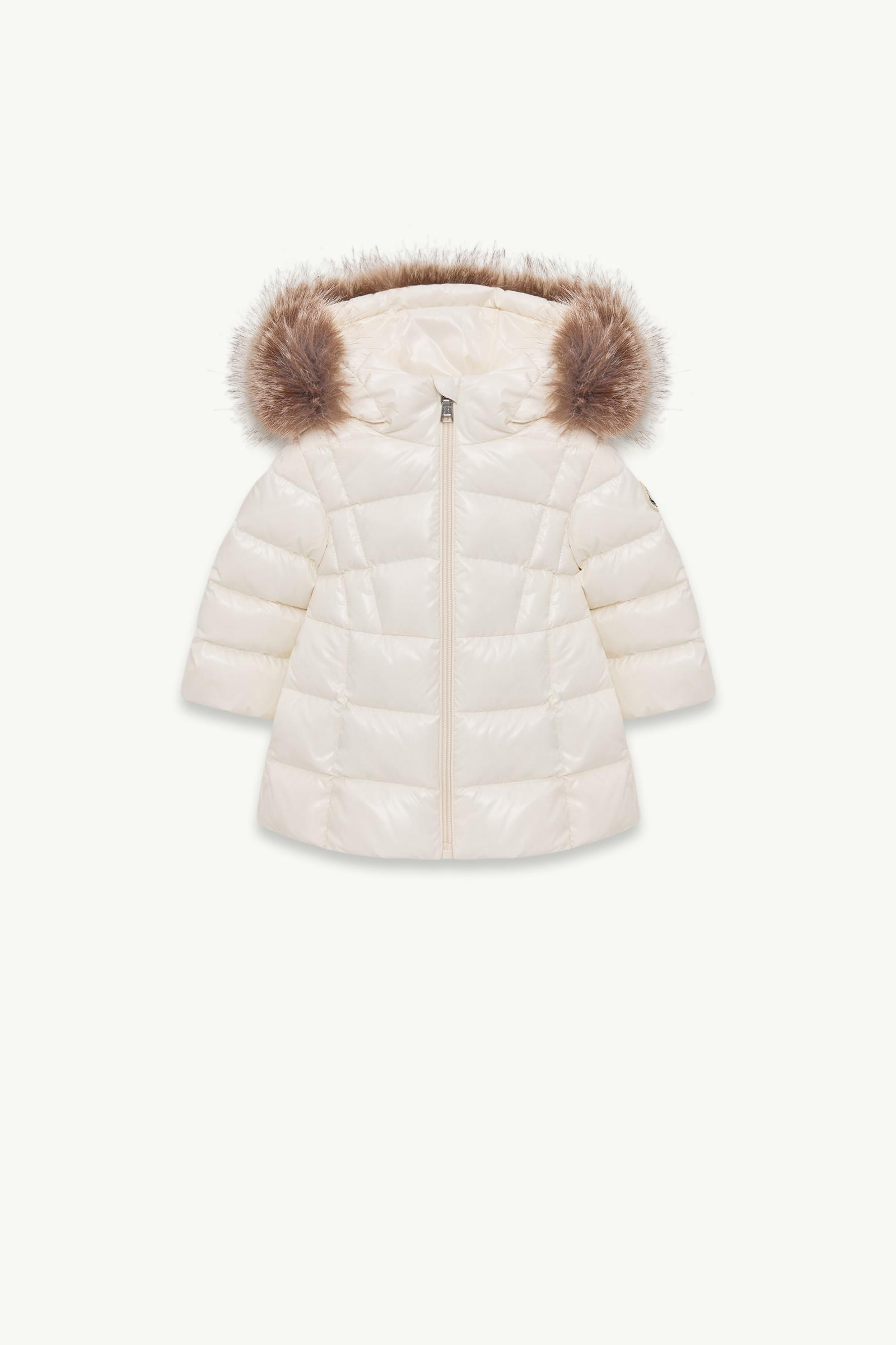 Emma Hooded Down Jacket Girl White Moncler, 1 of 0