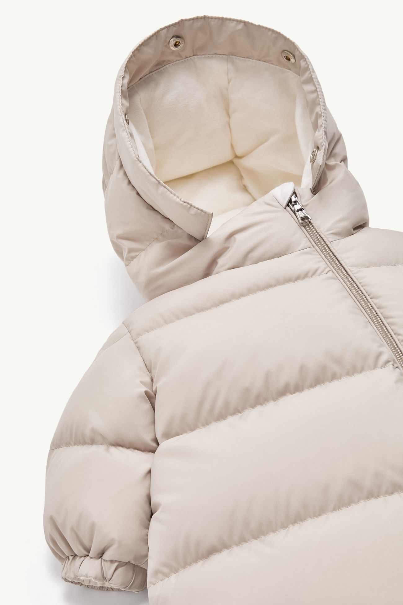 Yorick Daunen-Schneeanzug mit Kapuze Genderneutral Hellbeige Moncler 3