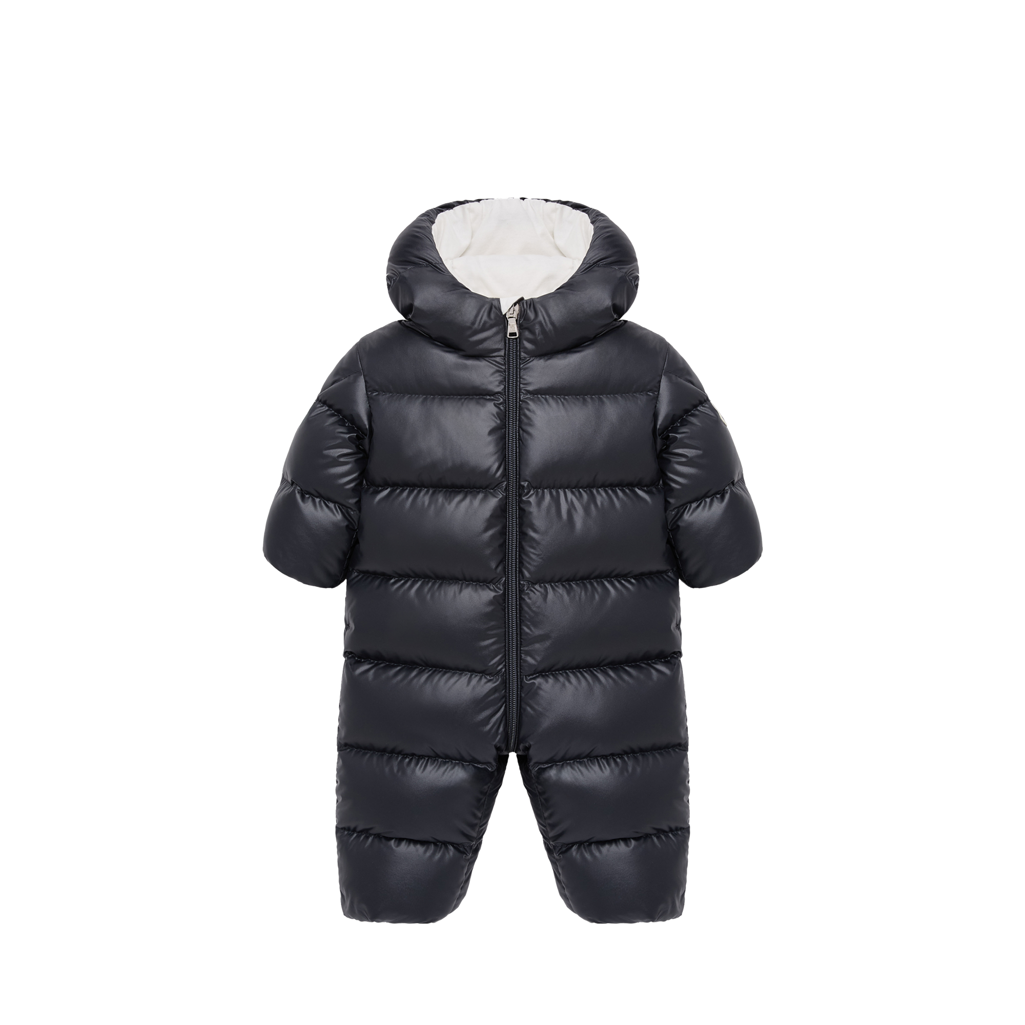 Moncler  Alanie Down Snowsuit for Children in Blue, Size: 6/9M