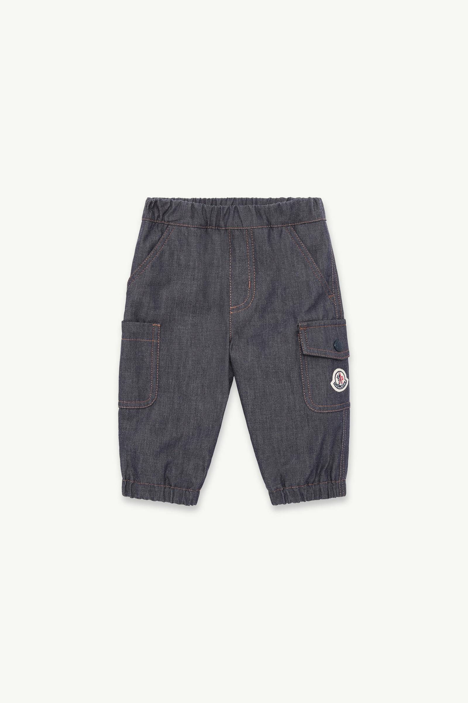 Logo Denim Trousers Boy Dark Blue Moncler, 1 of 0
