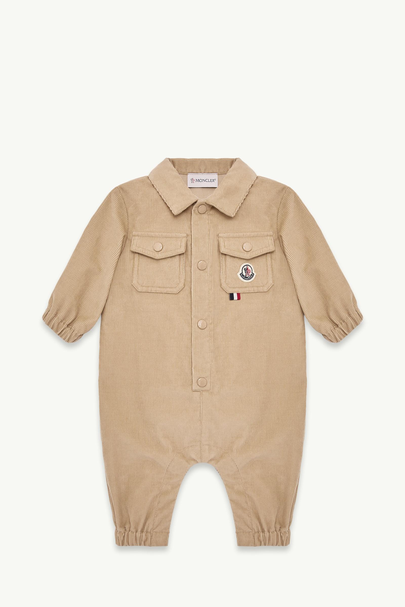 Corduroy Long Sleeve Baby Grow Boy Beige Moncler, 1 of 0