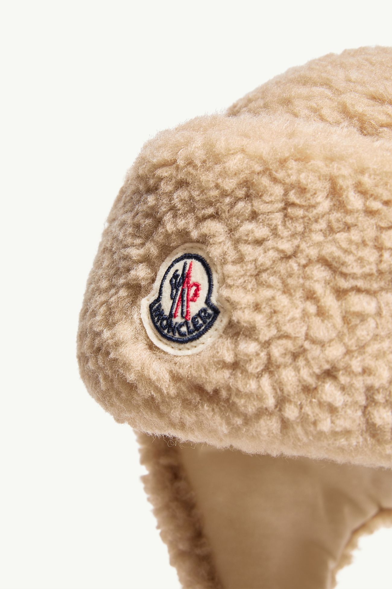 Teddy Cap with Earflaps Gender Neutral Beige Moncler 1