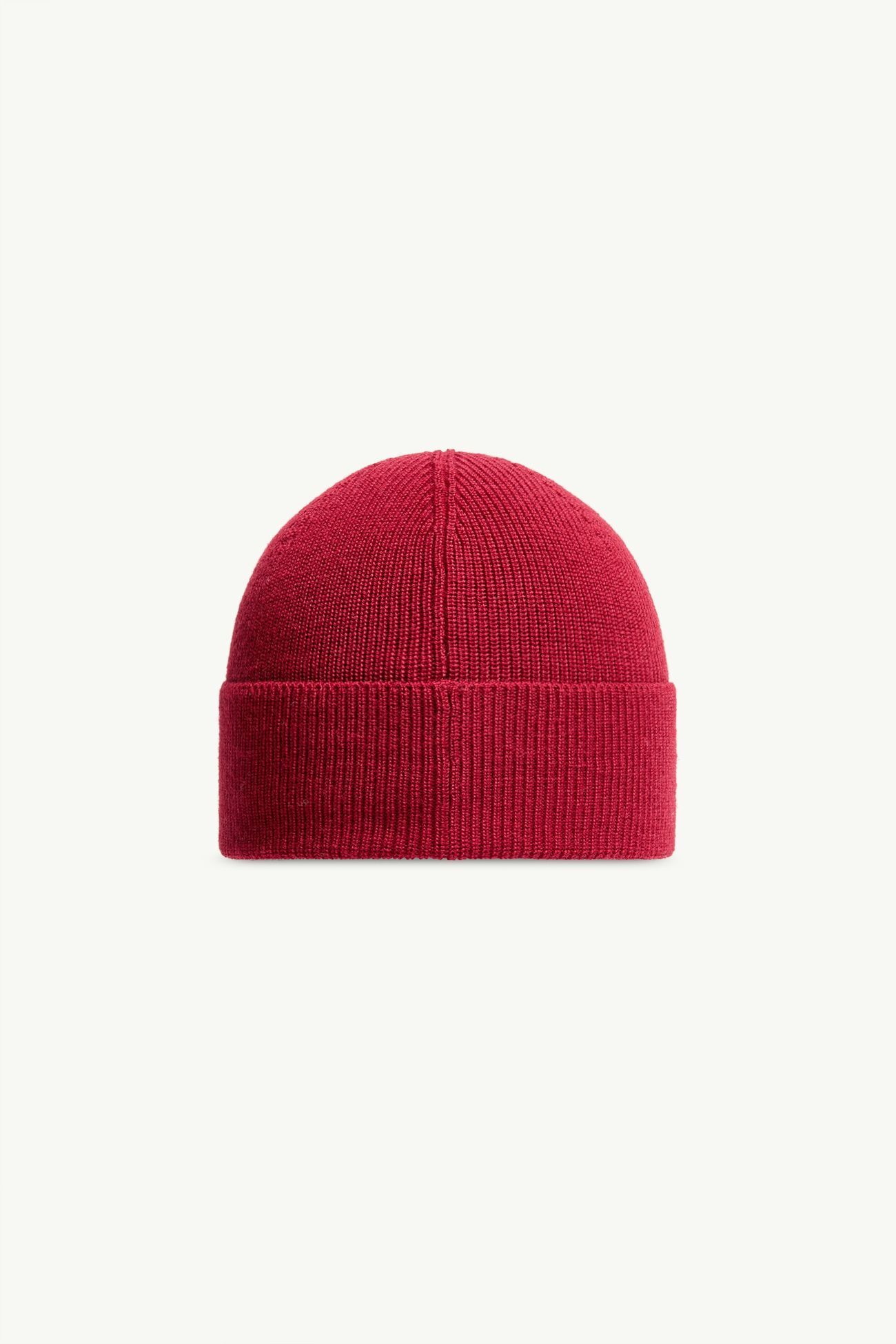Gorro de lana con logotipo Niño Rojo Moncler 2