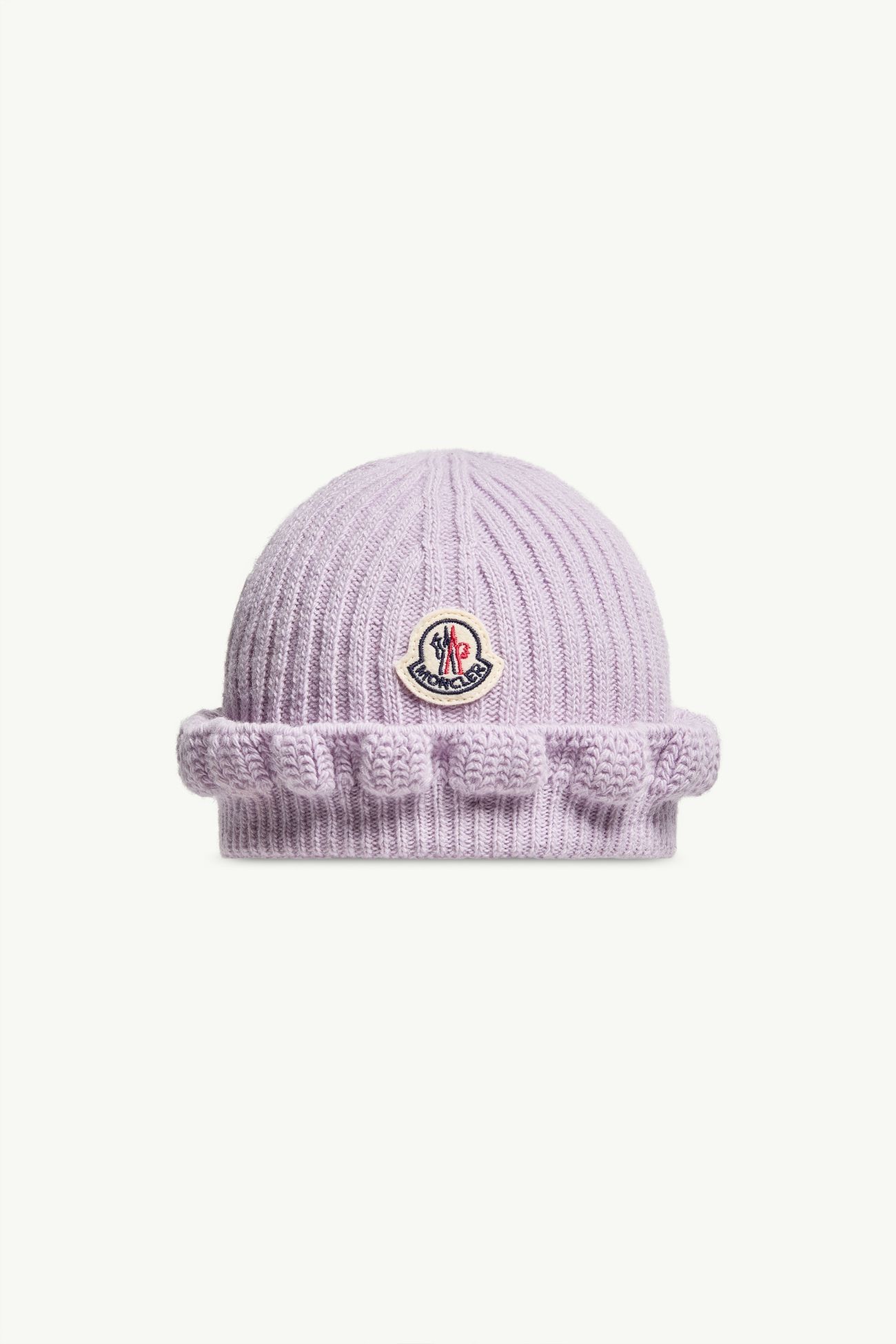 荷葉邊羊毛和羊絨冷帽 女童 紫丁香色 Moncler 0
