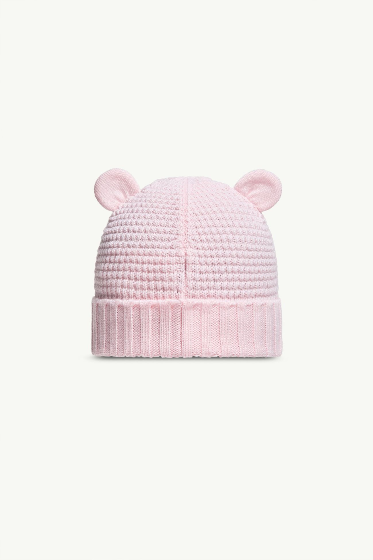 Gorro de lana con orejas de osito de peluche Niña Rosado claro Moncler 2