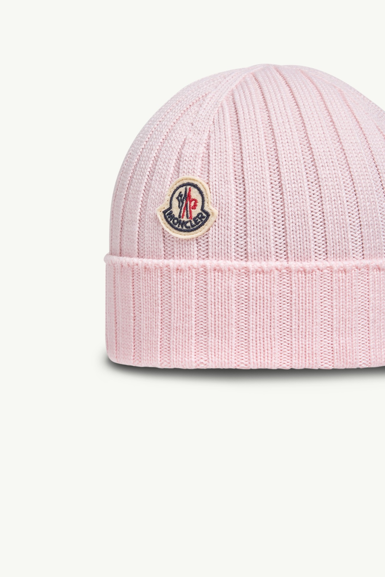 Bonnet en laine Mixte Rose Clair Moncler 1
