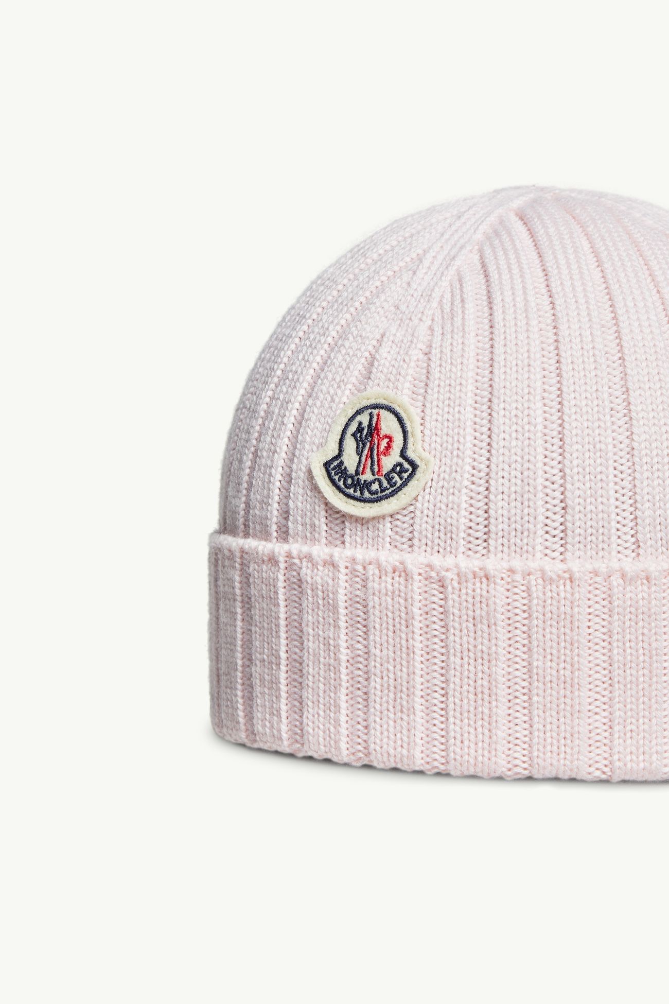 Wool Beanie Gender Neutral Light Pink Moncler 1