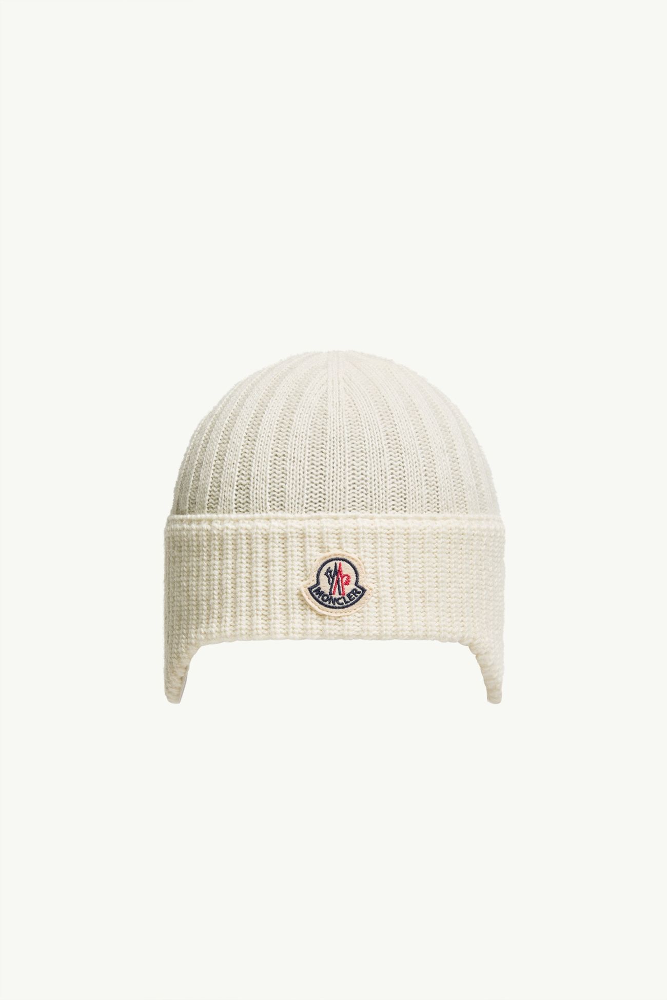 Mütze aus Wolle und Kaschmir mit Ohrenklappen Genderneutral Weiß Moncler 0