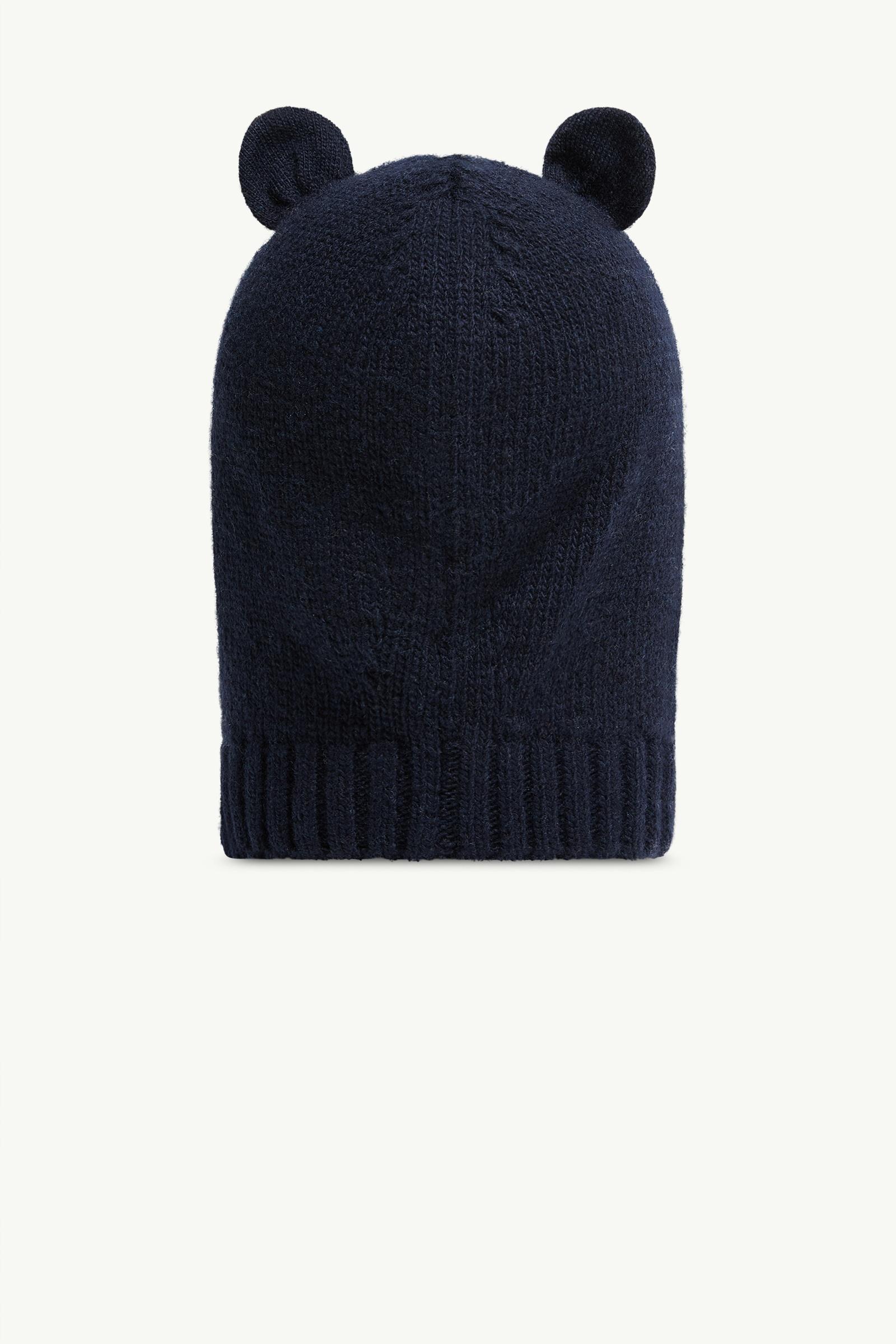 Navy Blue Wool & Cashmere Balaclava - Accessories for Children