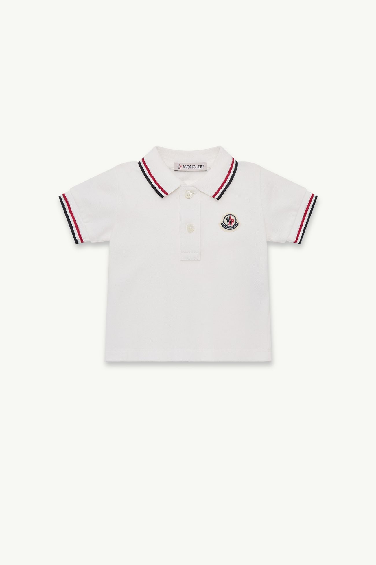 男婴棉质标识Polo衫 男童 白色 Moncler 0