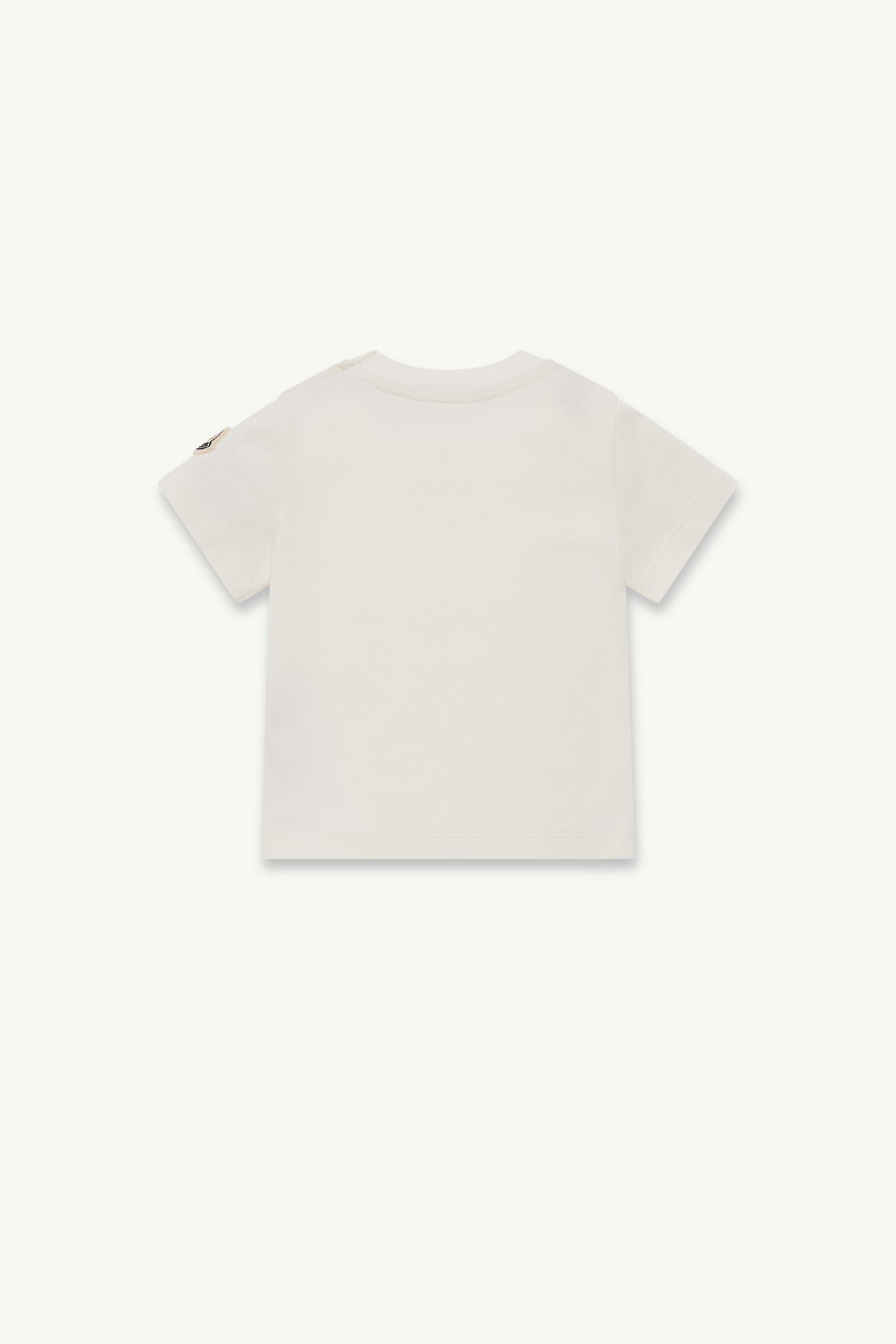 Stretch Cotton Jersey T-Shirt Boy White Moncler 2