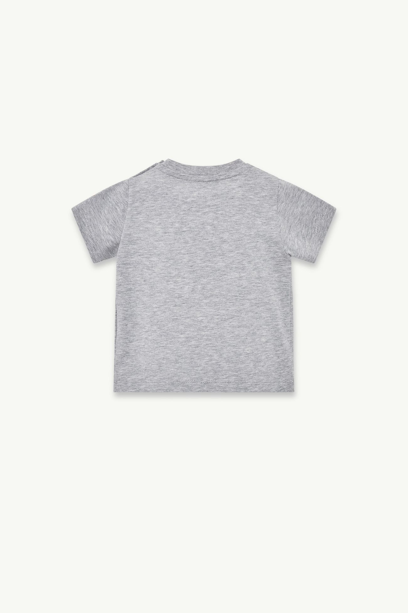 Stretch Cotton Jersey T-Shirt Boy Gray Moncler 2