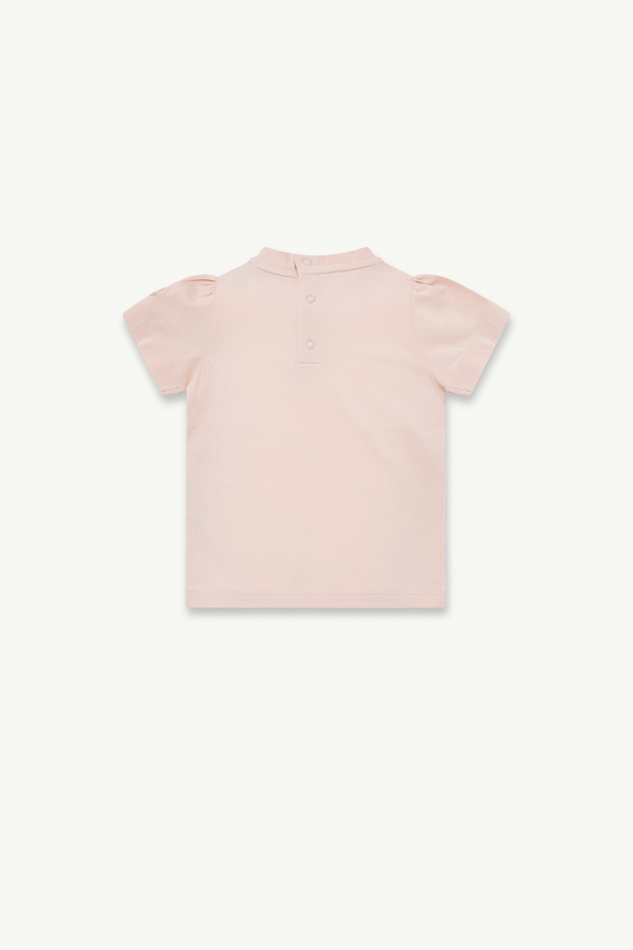 Stretch Cotton Jersey T-Shirt Girl Light Pink Moncler 2
