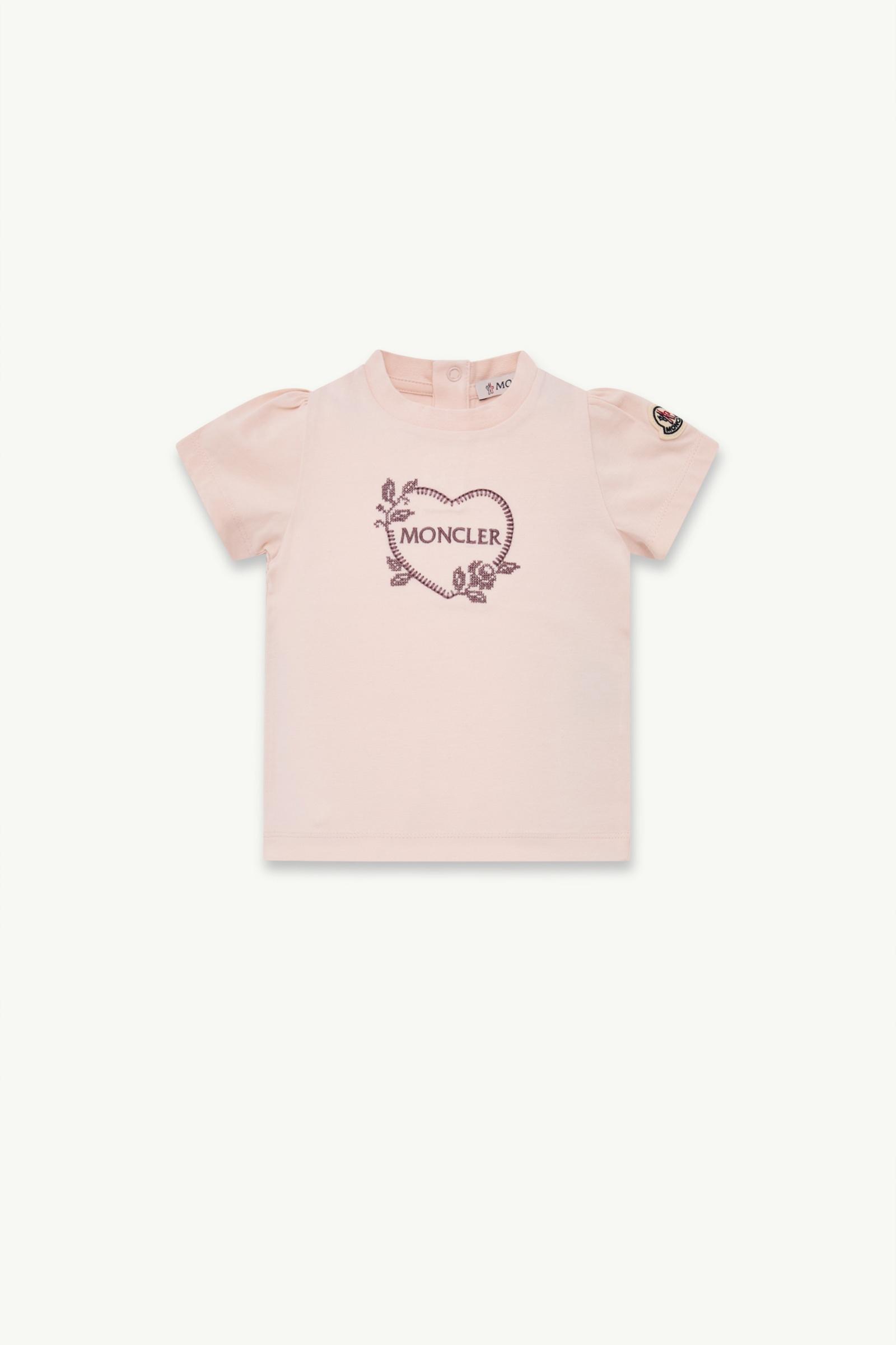 T-shirt en jersey de coton stretch Fille Rose Clair Moncler, 1 of 0