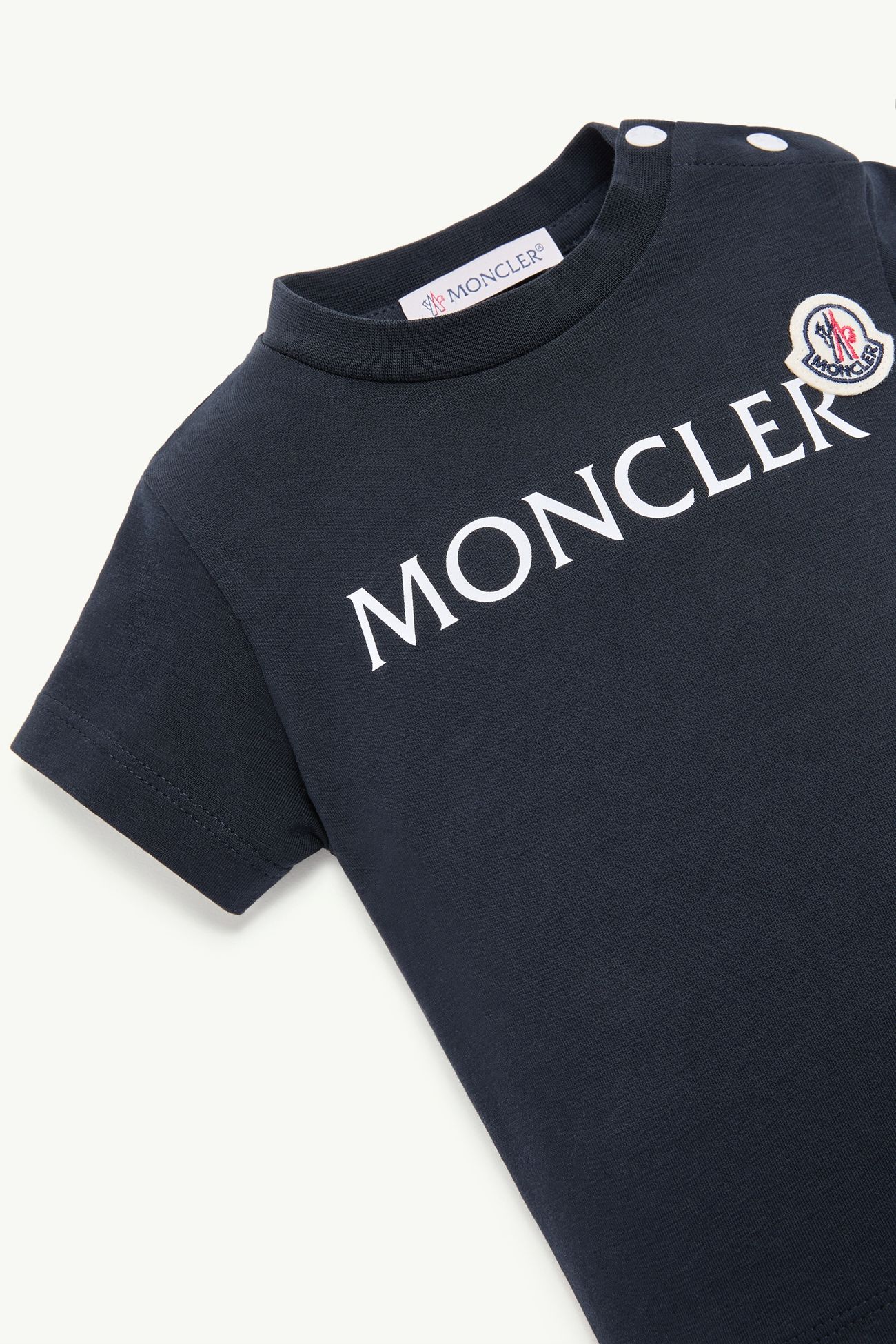男童标识棉质混纺T恤 男童 午夜蓝 Moncler 1