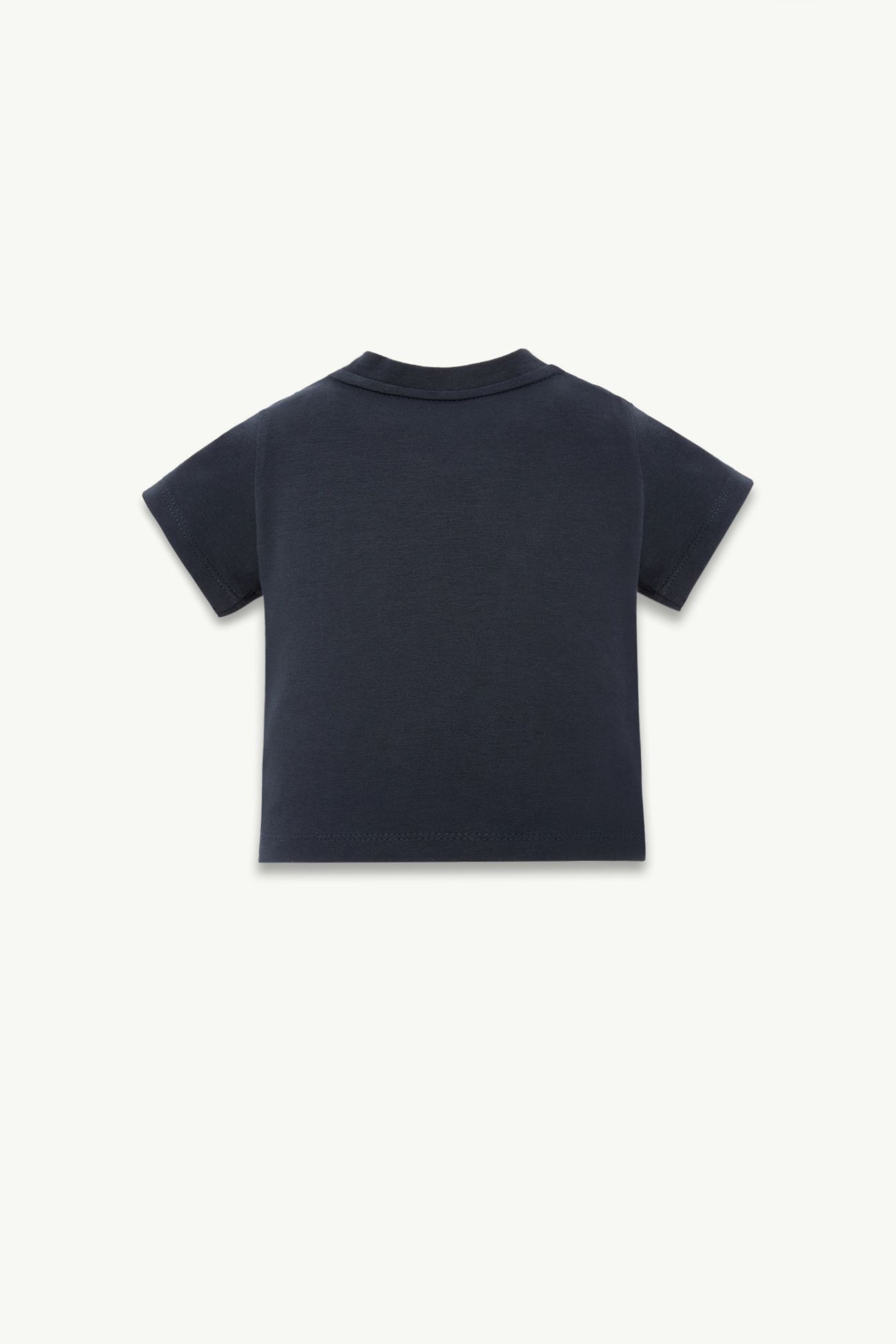 標誌裝飾棉質混紡T恤 男童 夜藍色 Moncler 2