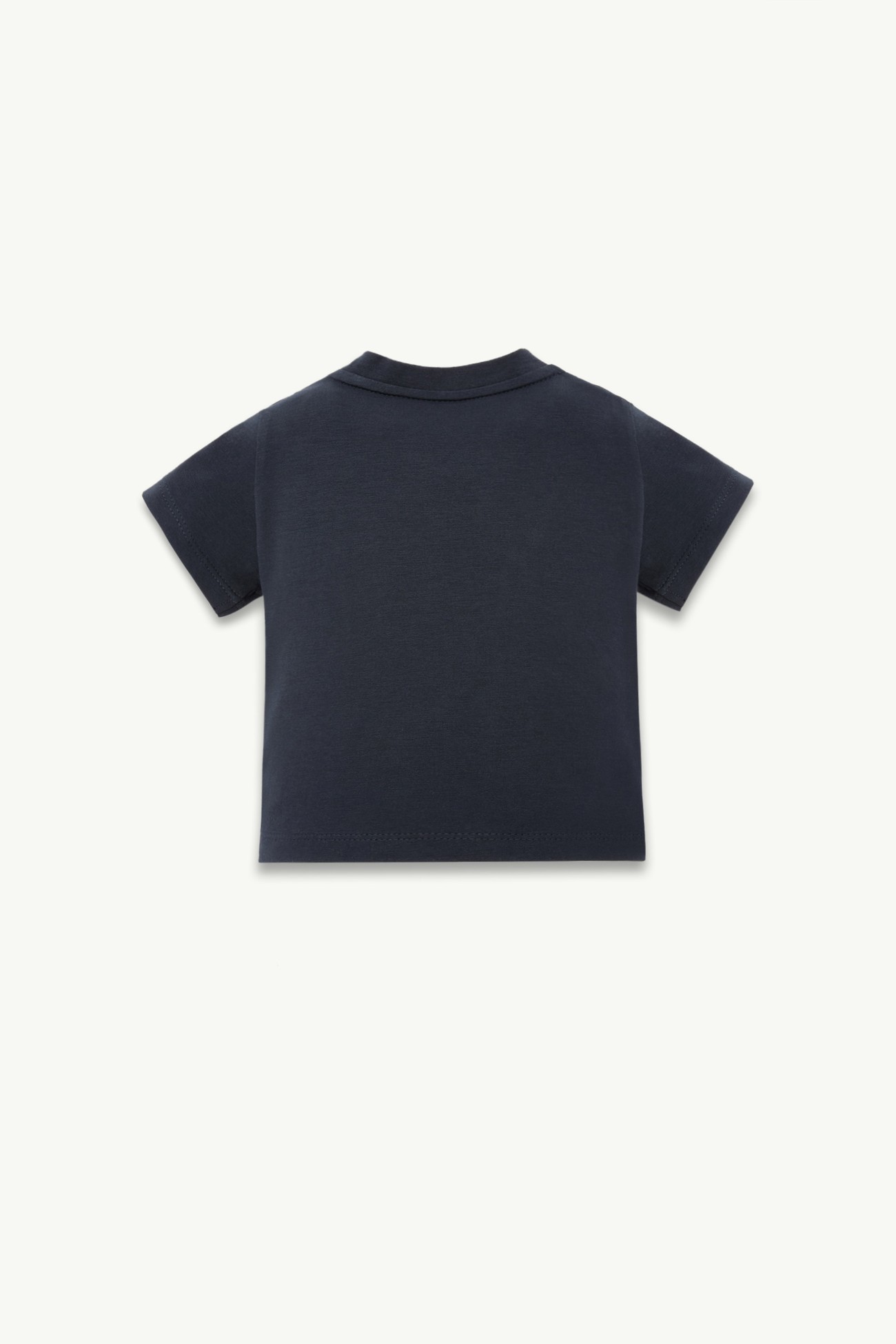 標誌裝飾棉質混紡T恤 男童 夜藍色 Moncler 2