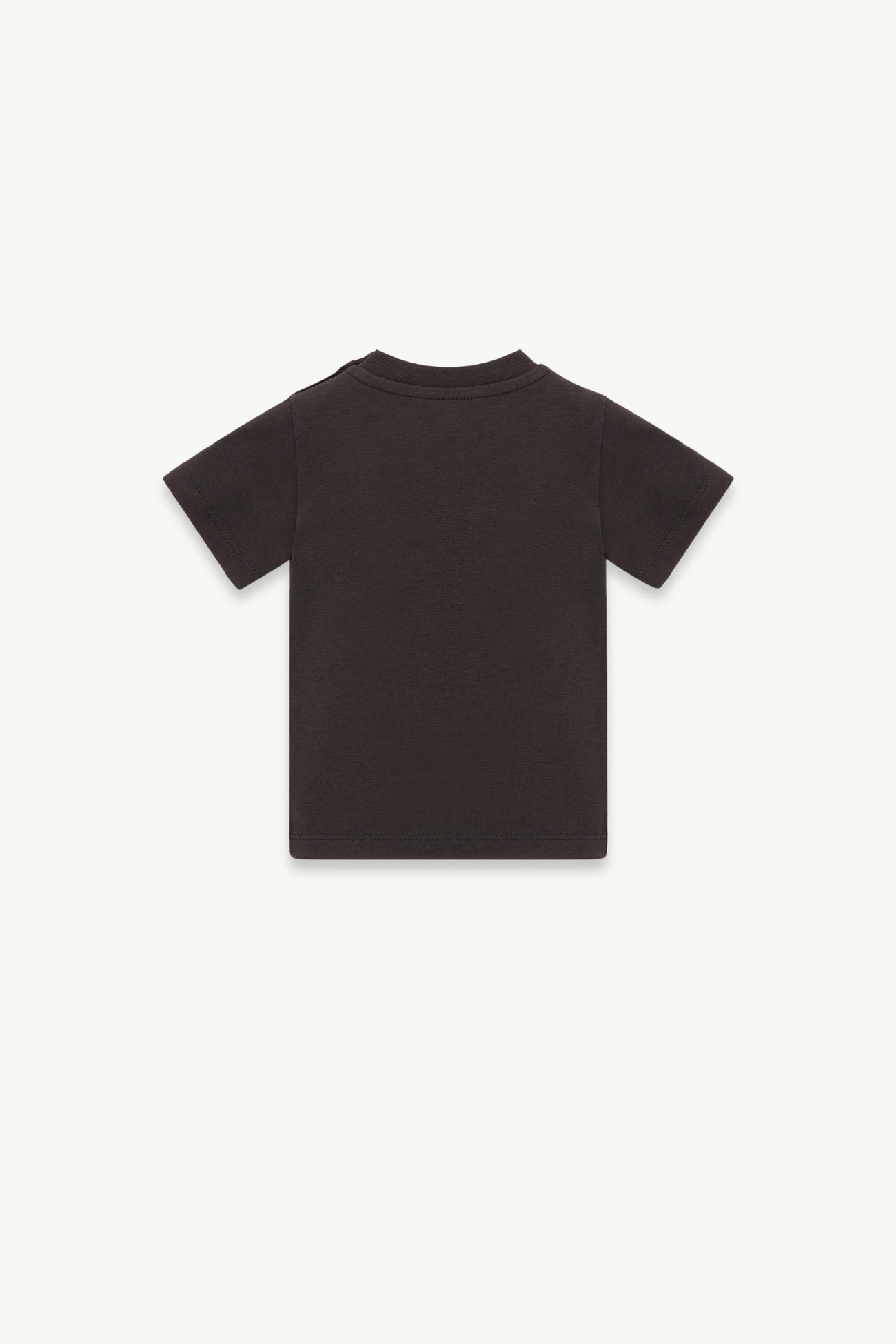 T-shirt in jersey stretch con logo Bambino Nero Moncler 2