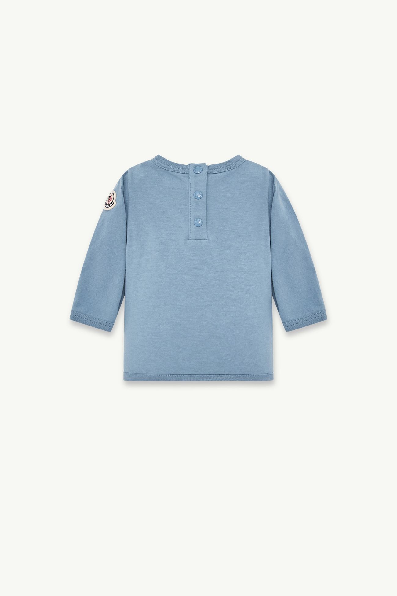 棉質混紡長袖T恤 男童 淺藍色 Moncler 2