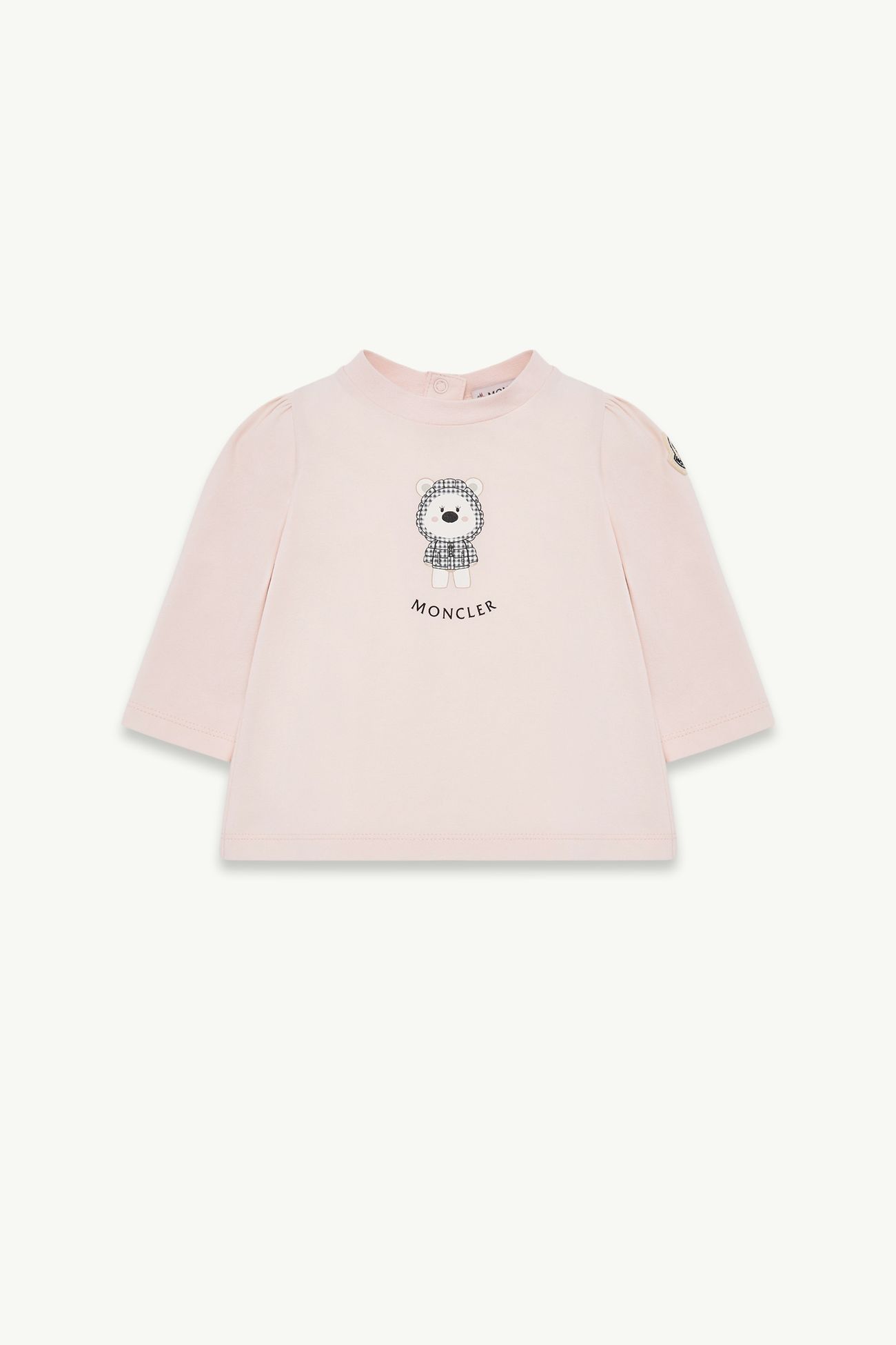 女婴印花弹性棉质T恤 女童 浅粉色 Moncler 0