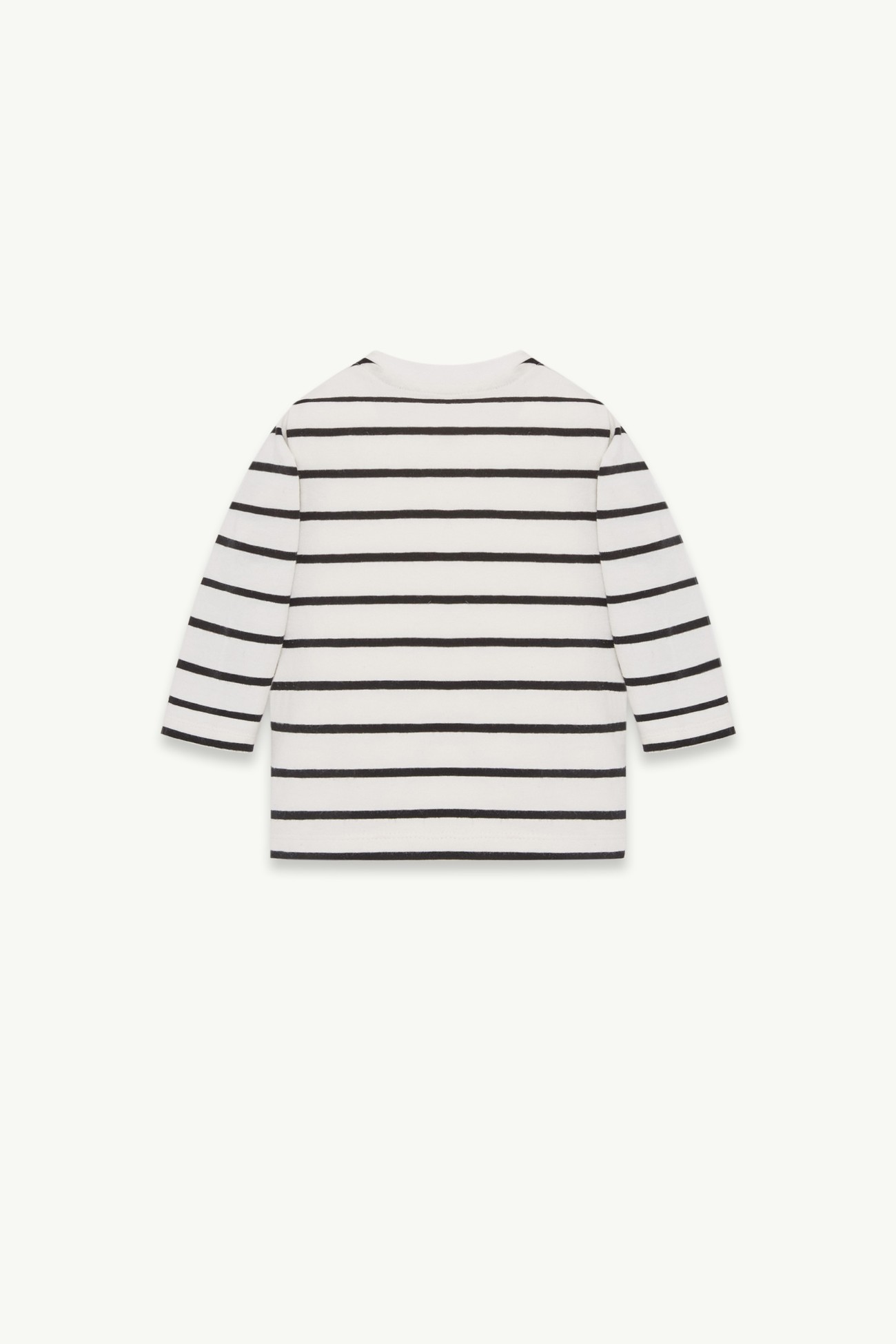 條紋長袖棉質混紡T恤 男童 白色和黑色 Moncler 2