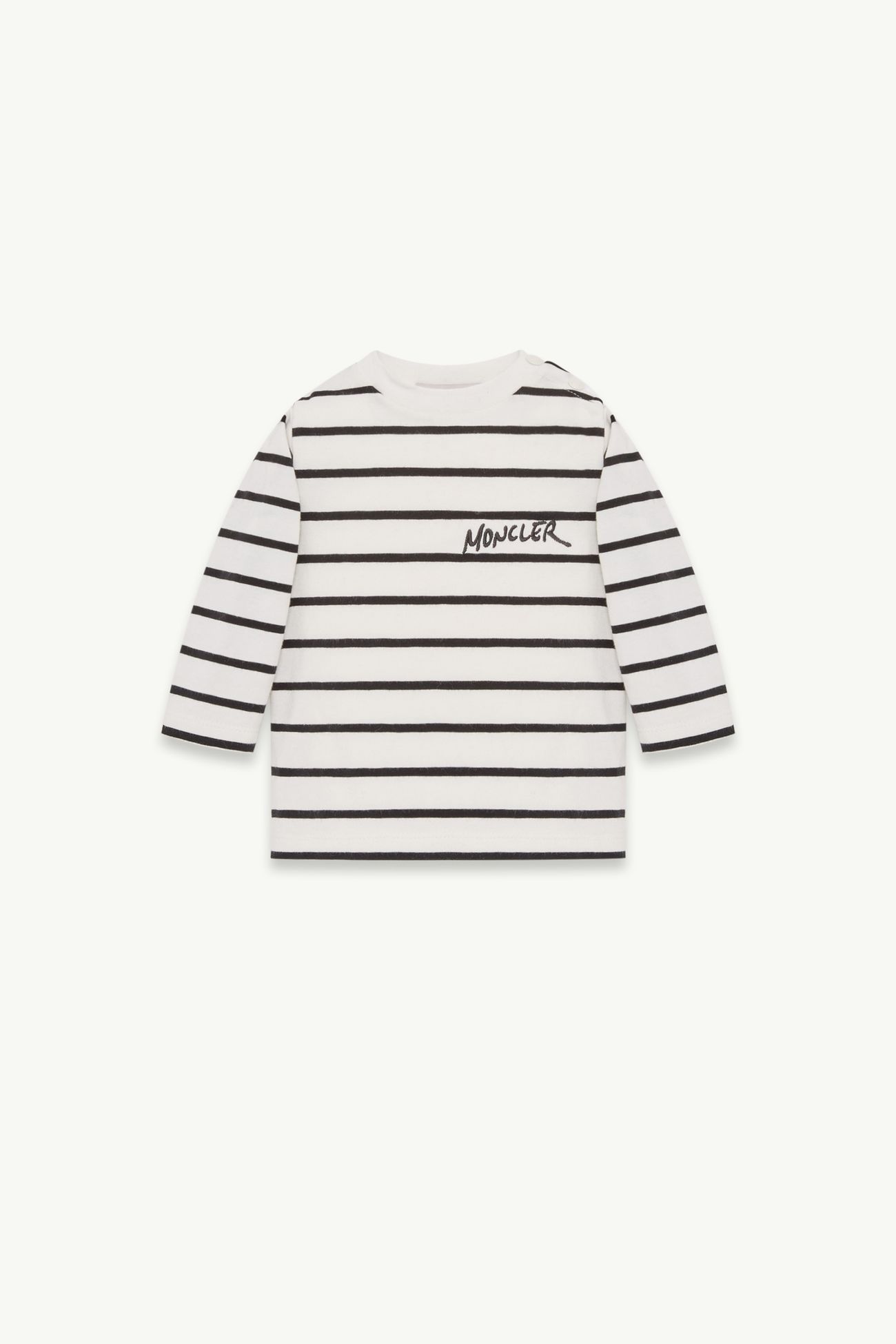 Tシャツ ボーイズ ホワイト&ブラック Moncler 0