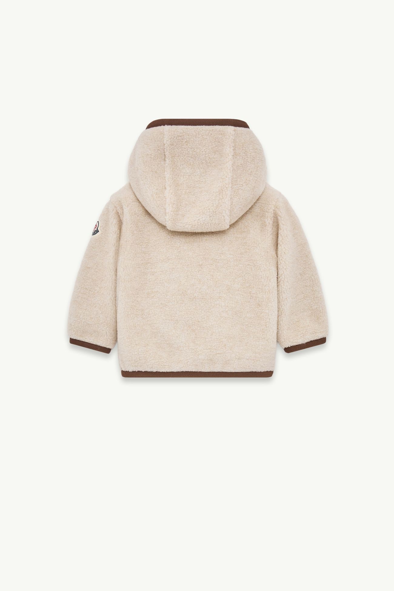 Cárdigan con capucha y cremallera efecto peluche De Género Neutro Beige Claro Moncler 2