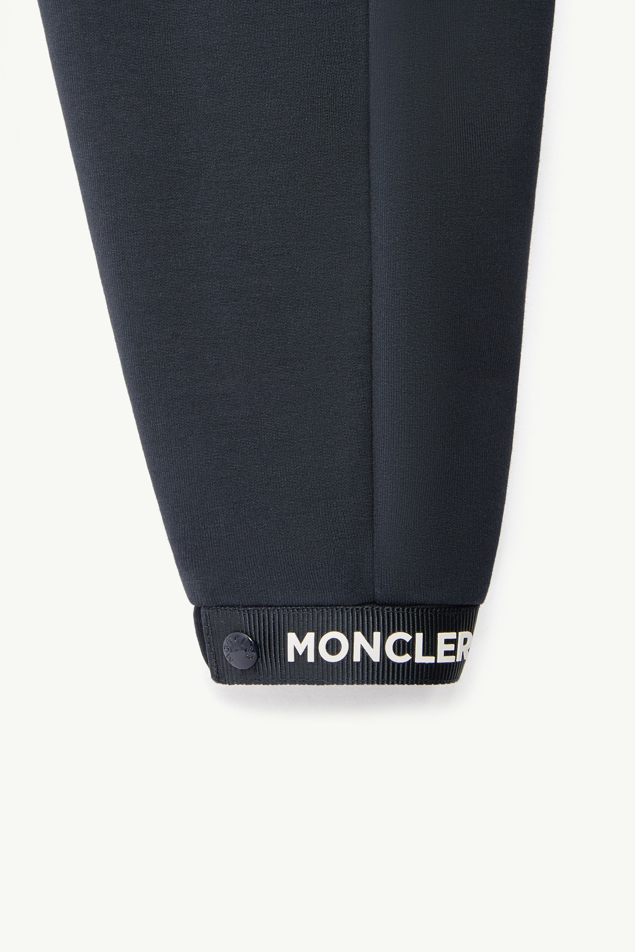 Stretch Cotton Sweatpants Boy Dark Blue Moncler 1