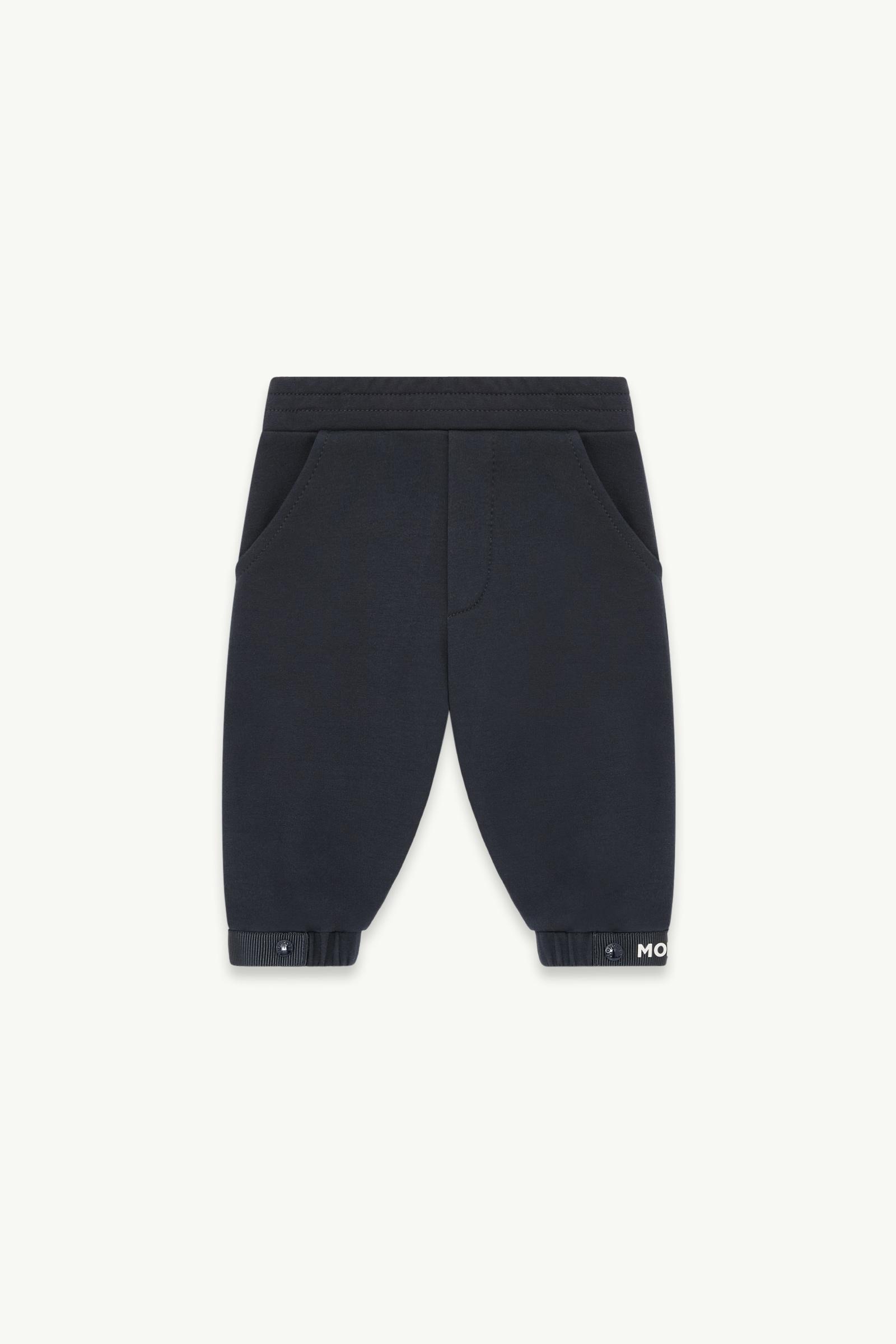 Stretch Cotton Track Pants Boy Dark Blue Moncler, 1 of 0