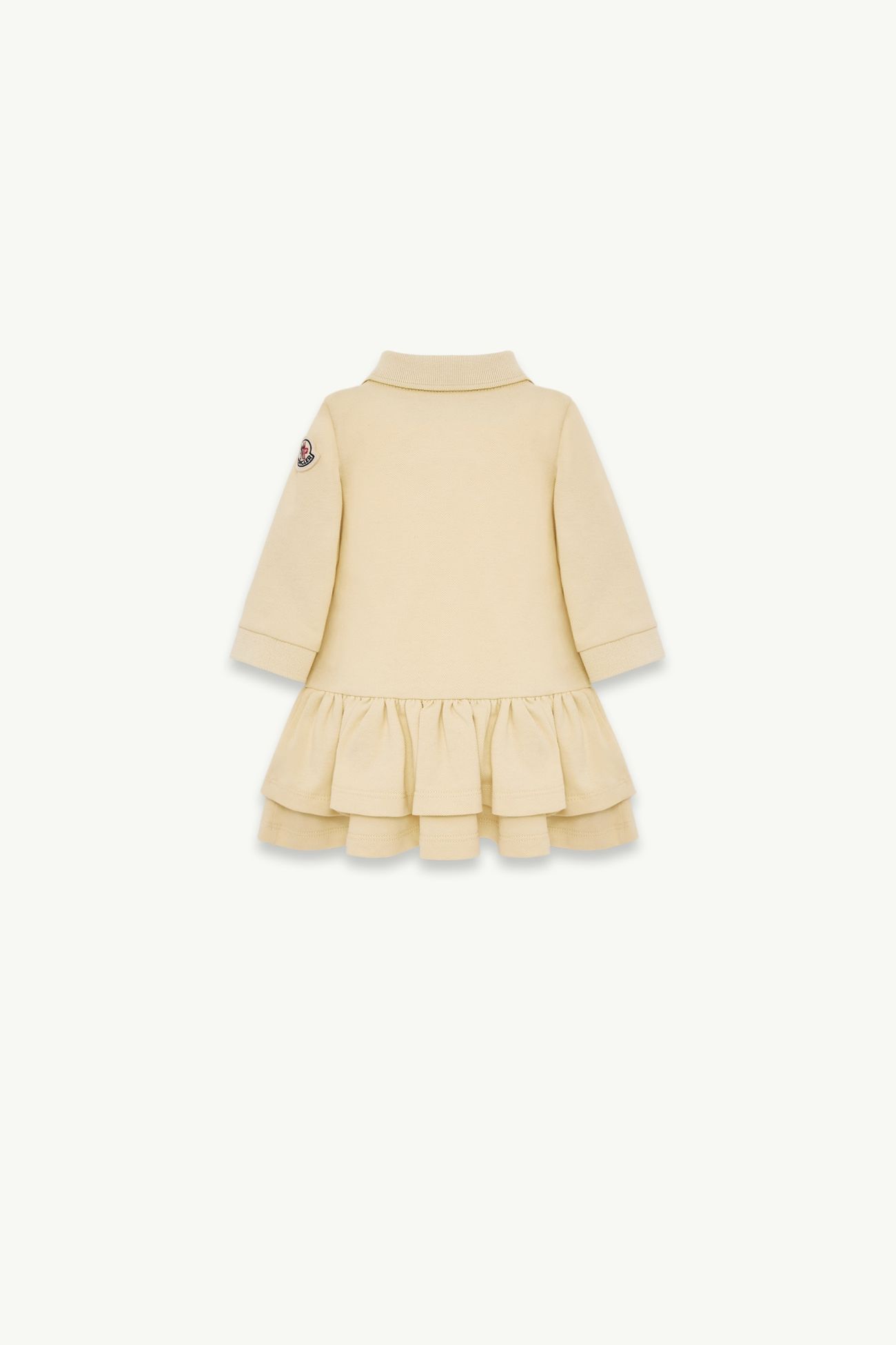 Vestido de piqué de algodón Niña Vainilla Beige Moncler 2