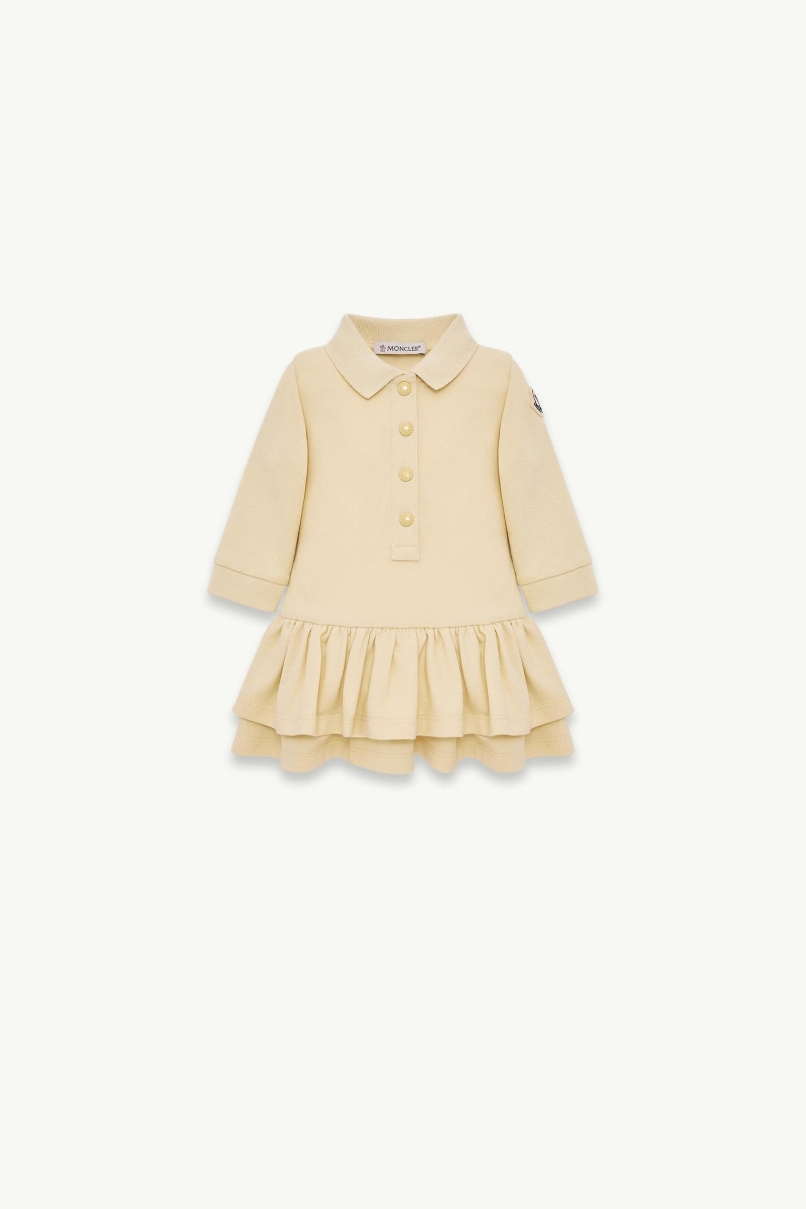 Abito in cotone piquet Bambina Beige Vaniglia Moncler, 1 of 0