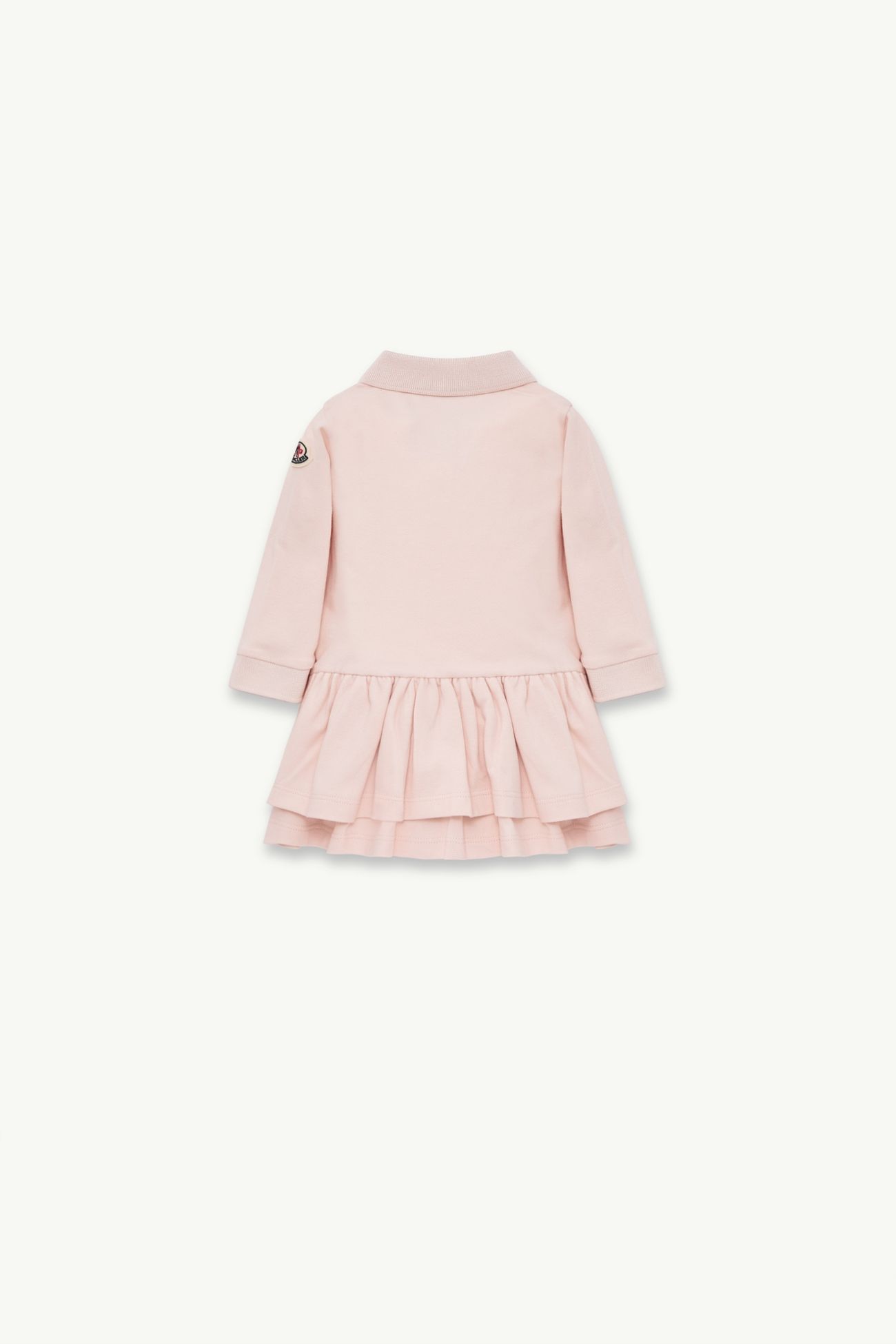 Abito in cotone piquet Bambina Rosa Chiaro Moncler 2