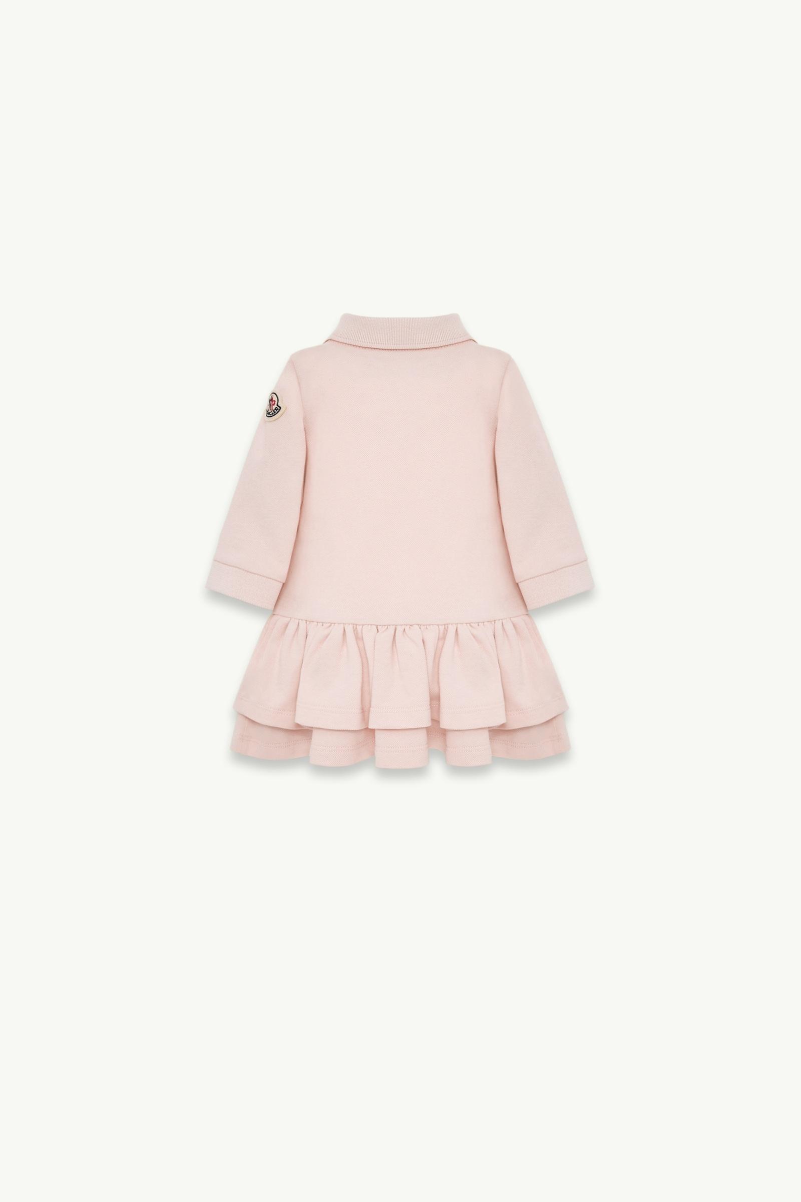 Light Pink Cotton Piquet Dress - Clothing for Children | Moncler ES