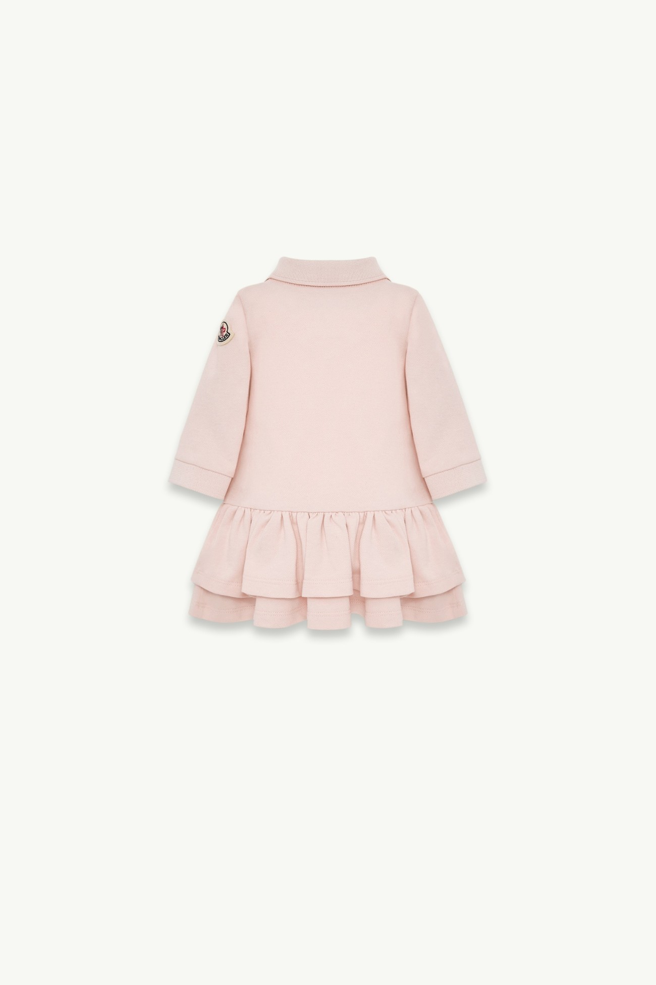 Robe en piqué de coton Fille Rose Clair Moncler 2