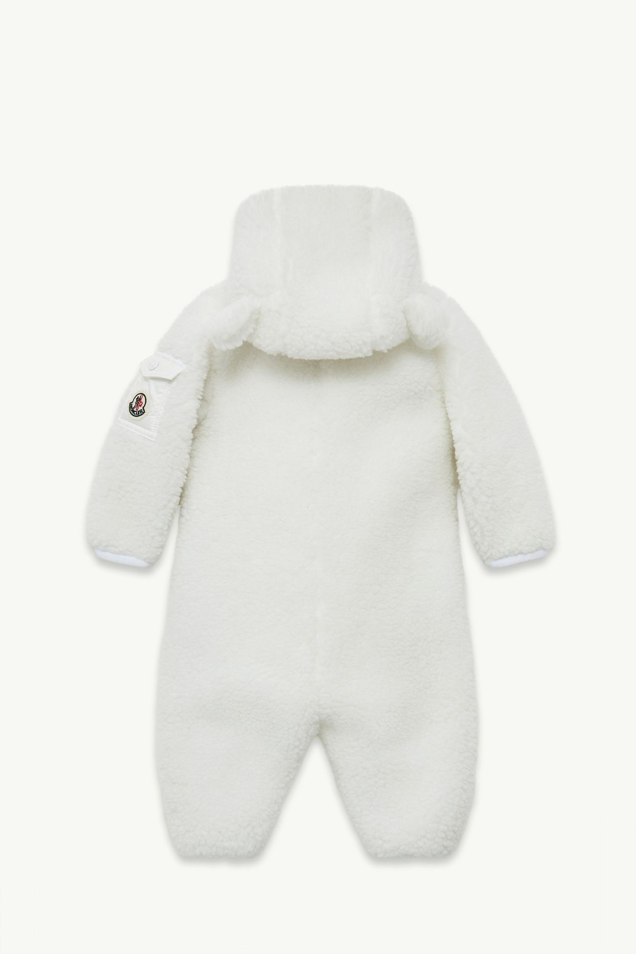 Teddy Hooded Baby Grow Gender Neutral White Moncler 2