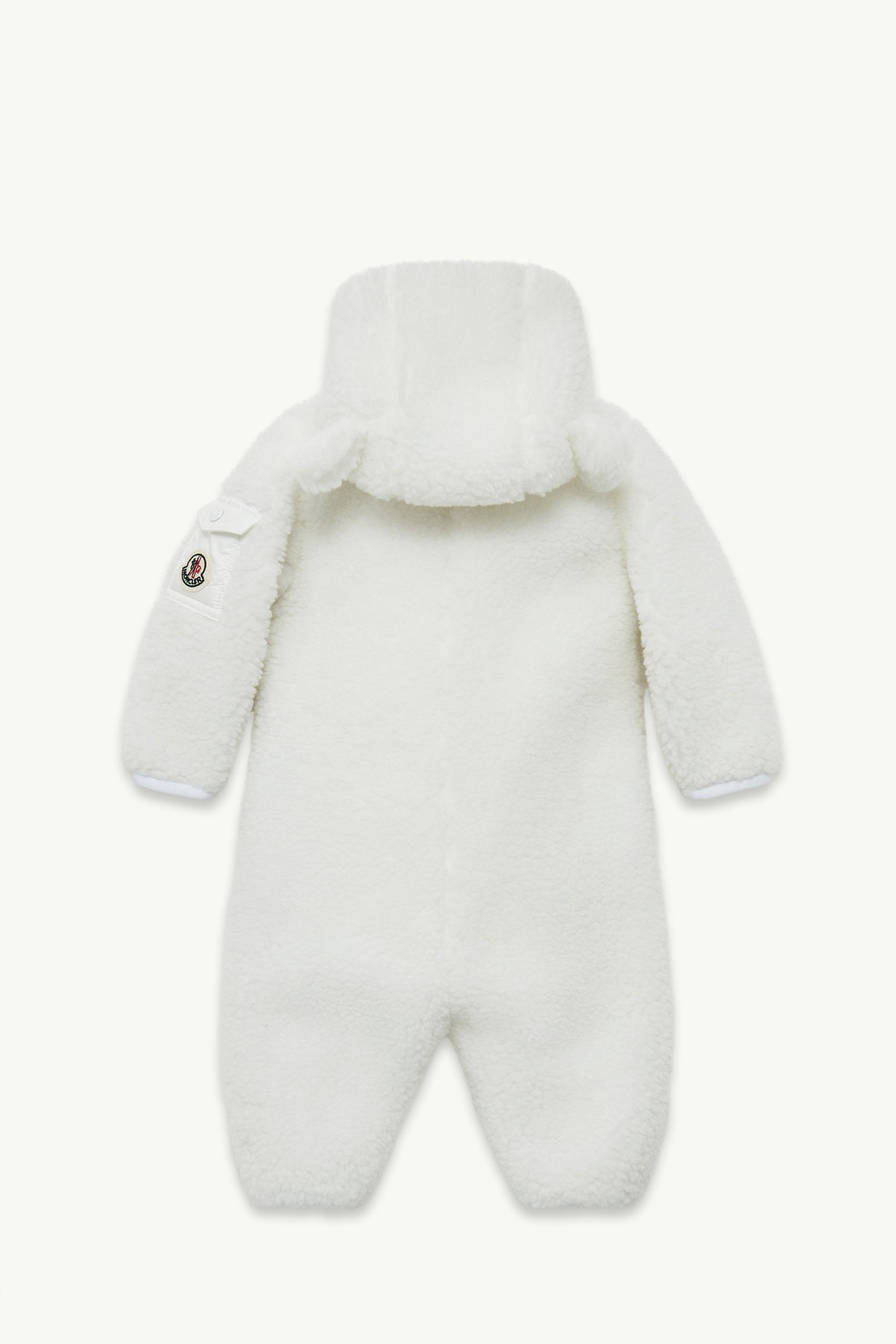 Teddy Hooded Baby Grow Gender Neutral White Moncler 2
